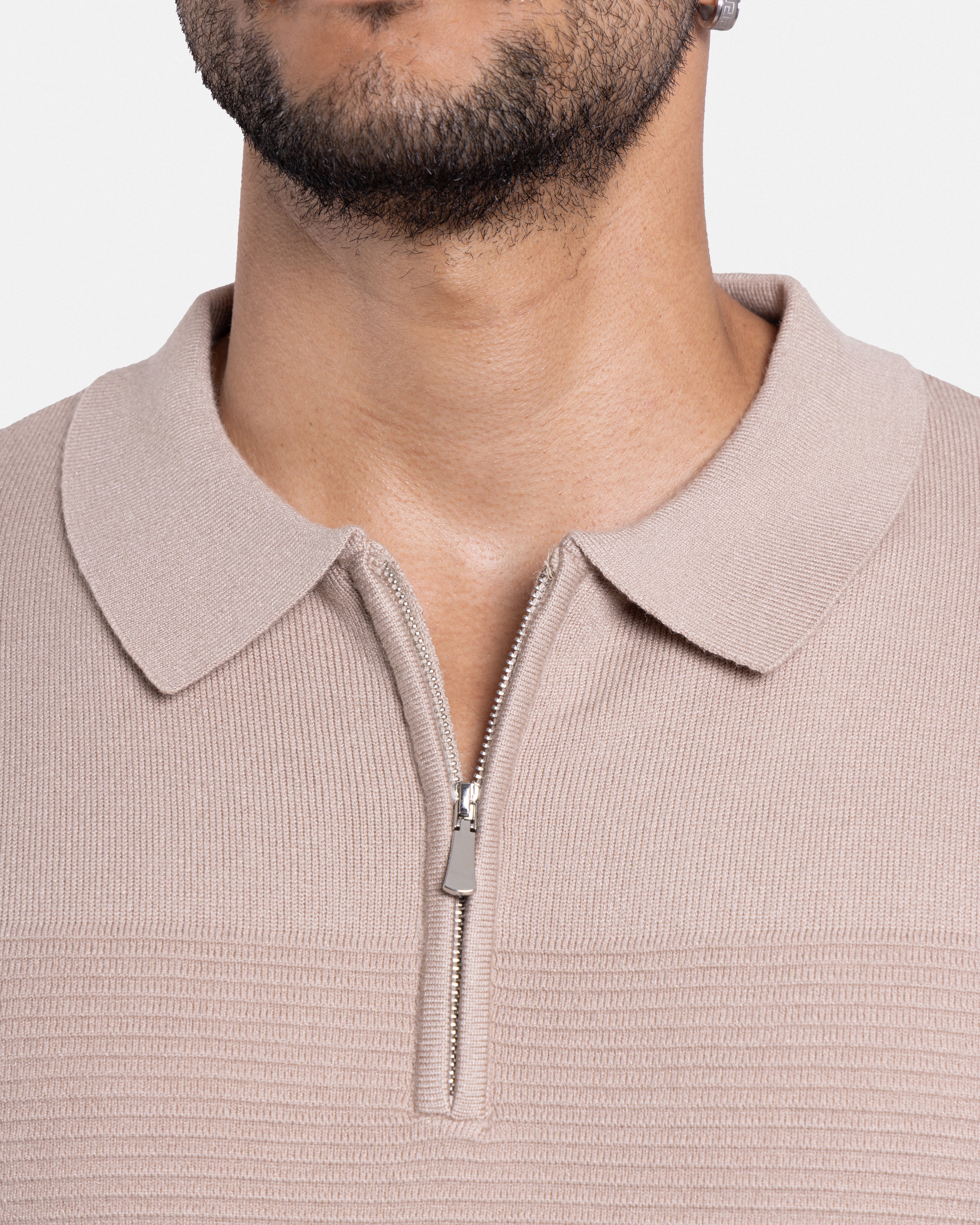 XMWS-32069 Ottoman Zip Neck Sweater Polo – X-RAY JEANS