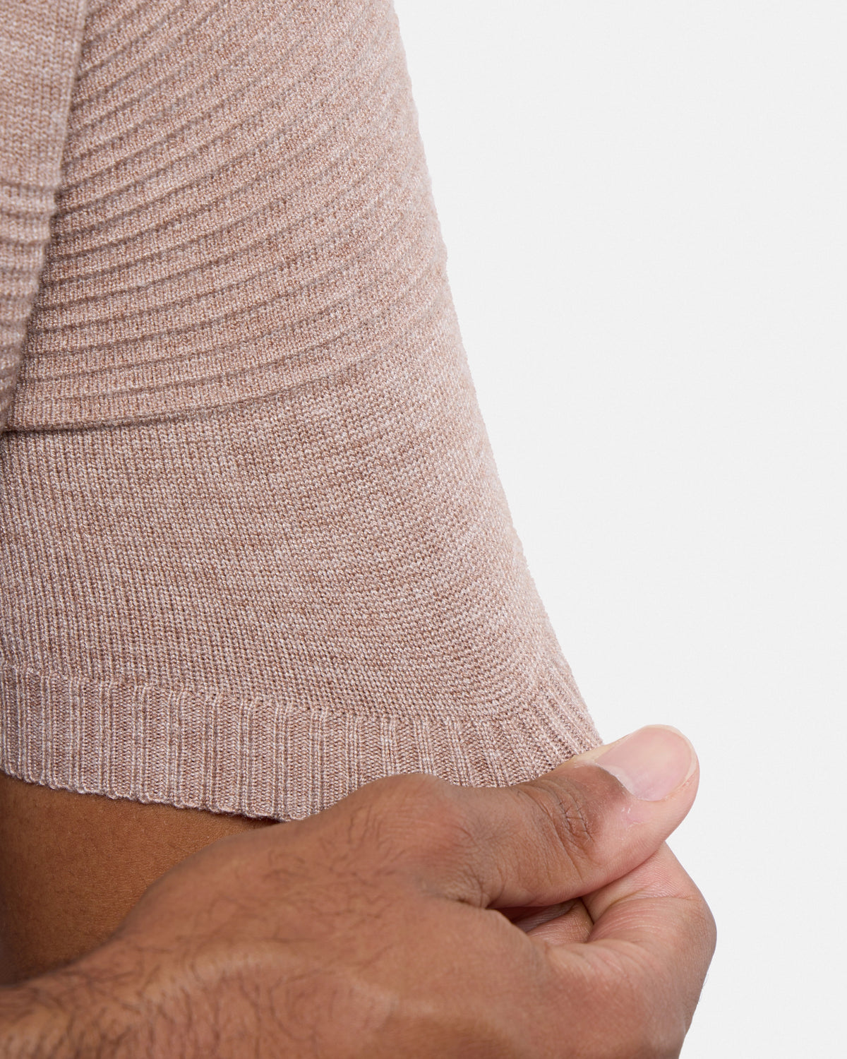 #SMW-32069 Ottoman Texture Zip Neck Sweater Polo-thumbmail-23