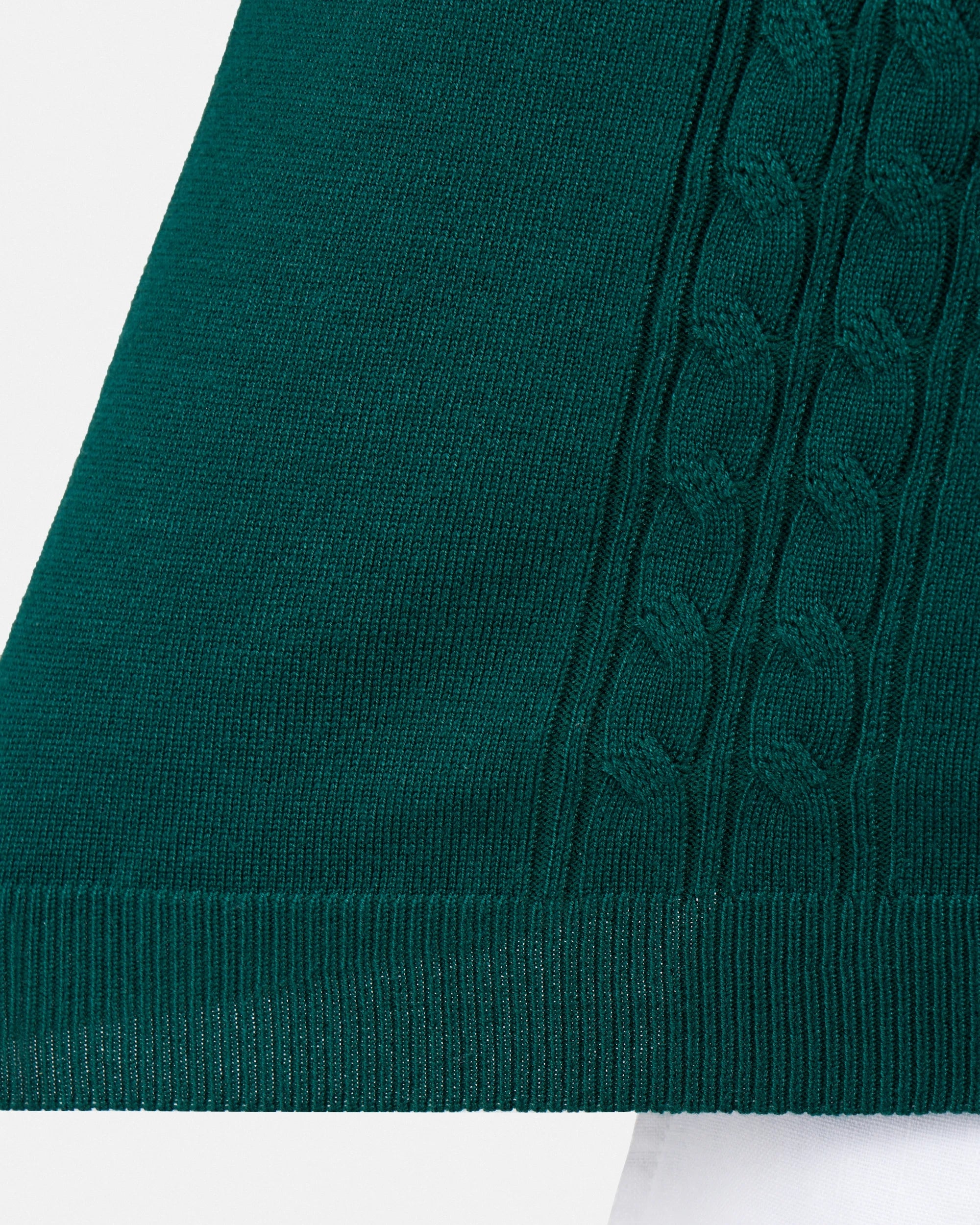 #SMW-33112 Cable Knit Johnny Sweater Polo-thumbmail-35