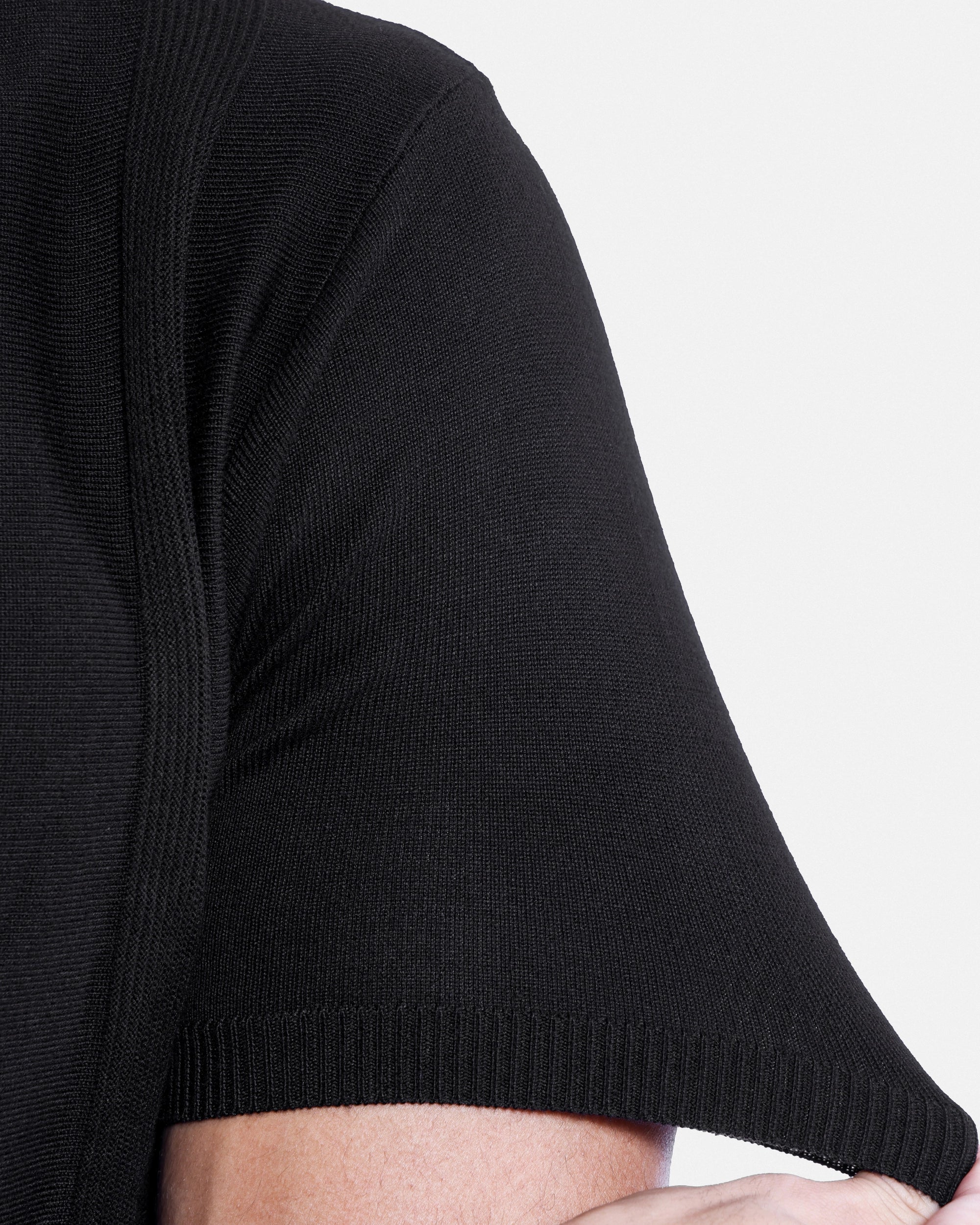 #SMW-33135 Classic Ribbed Texture Sweater Polo-thumbmail-9
