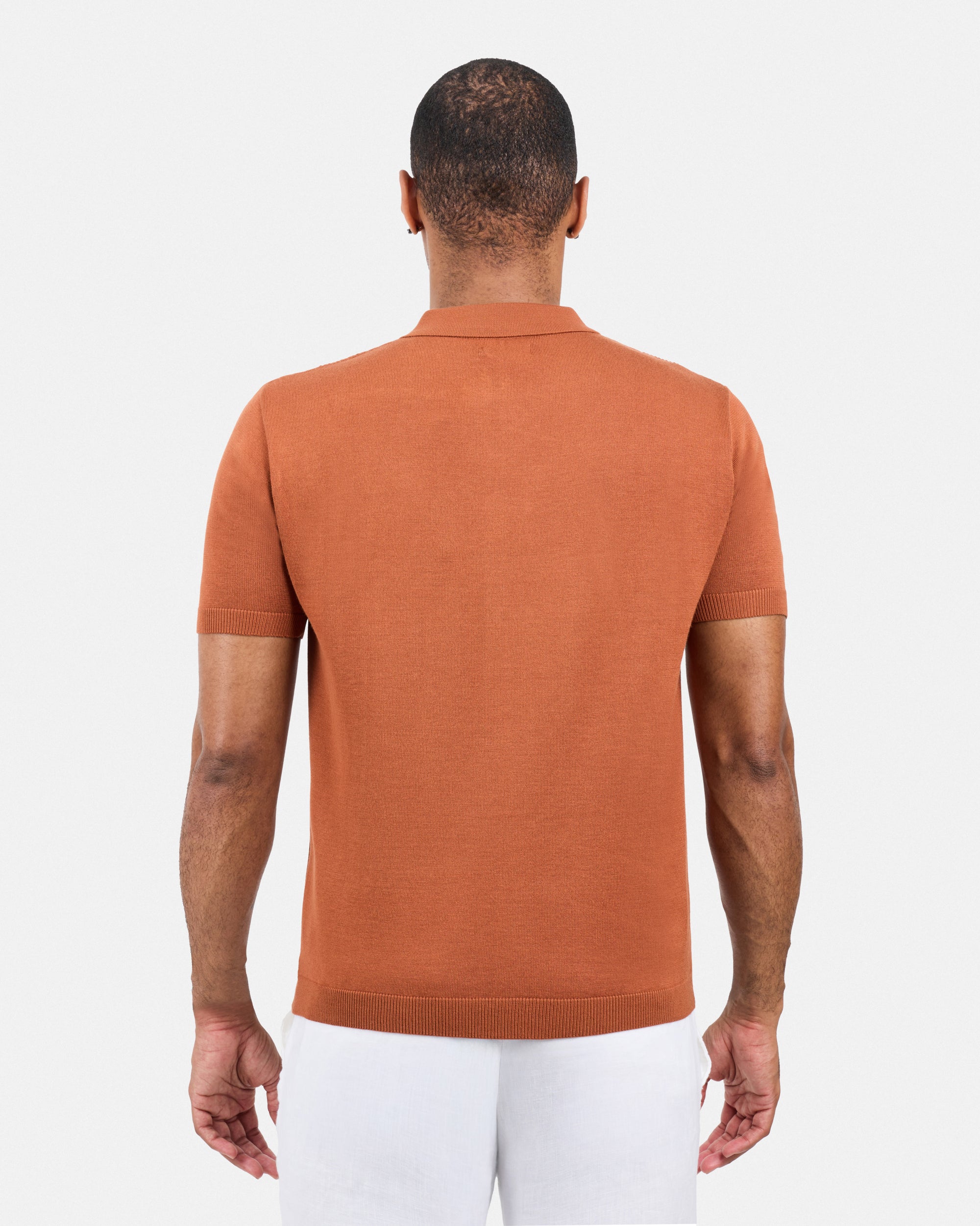 #SMW-33135 Classic Ribbed Texture Sweater Polo-thumbmail-10