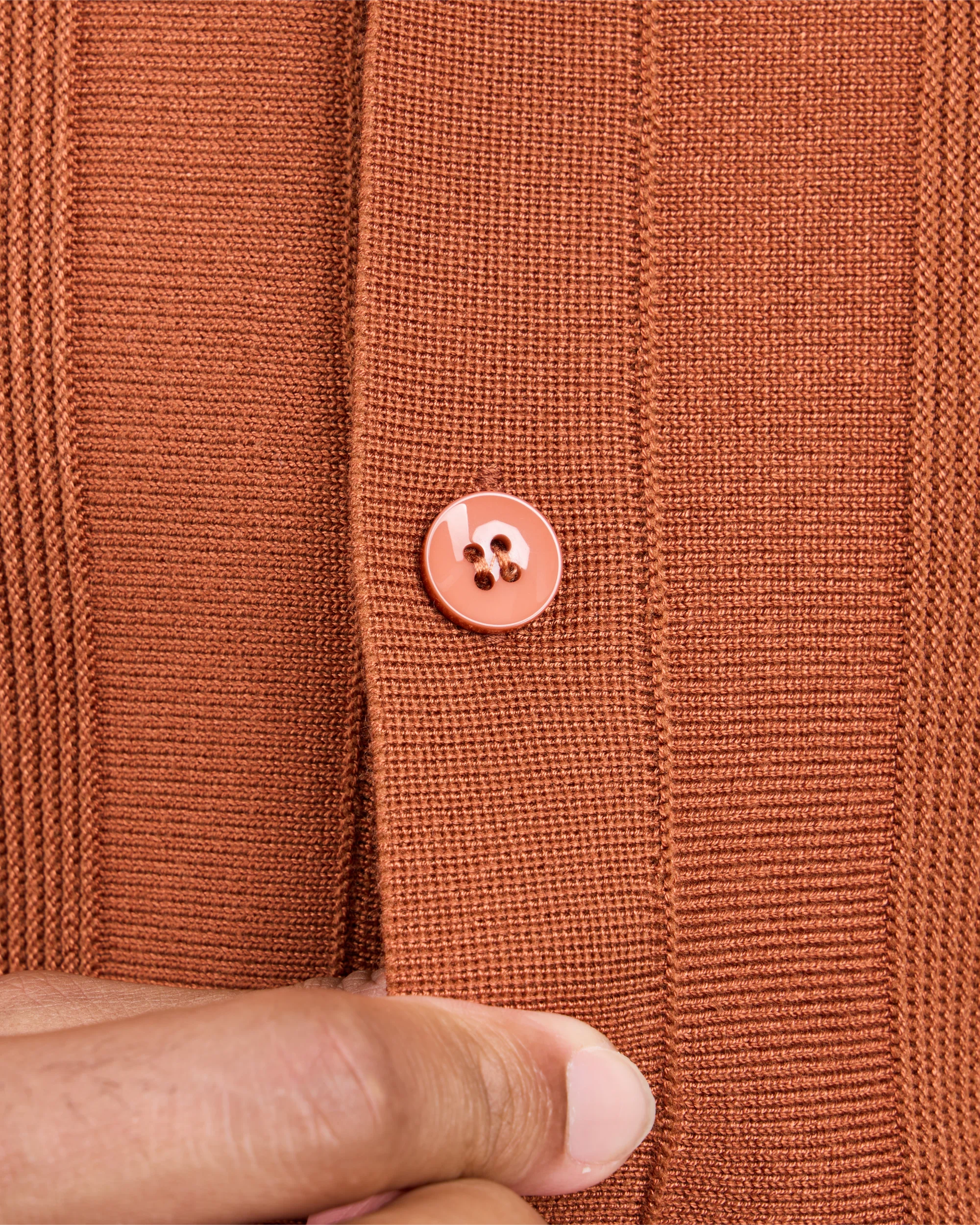 #SMW-33135 Classic Ribbed Texture Sweater Polo-thumbmail-15