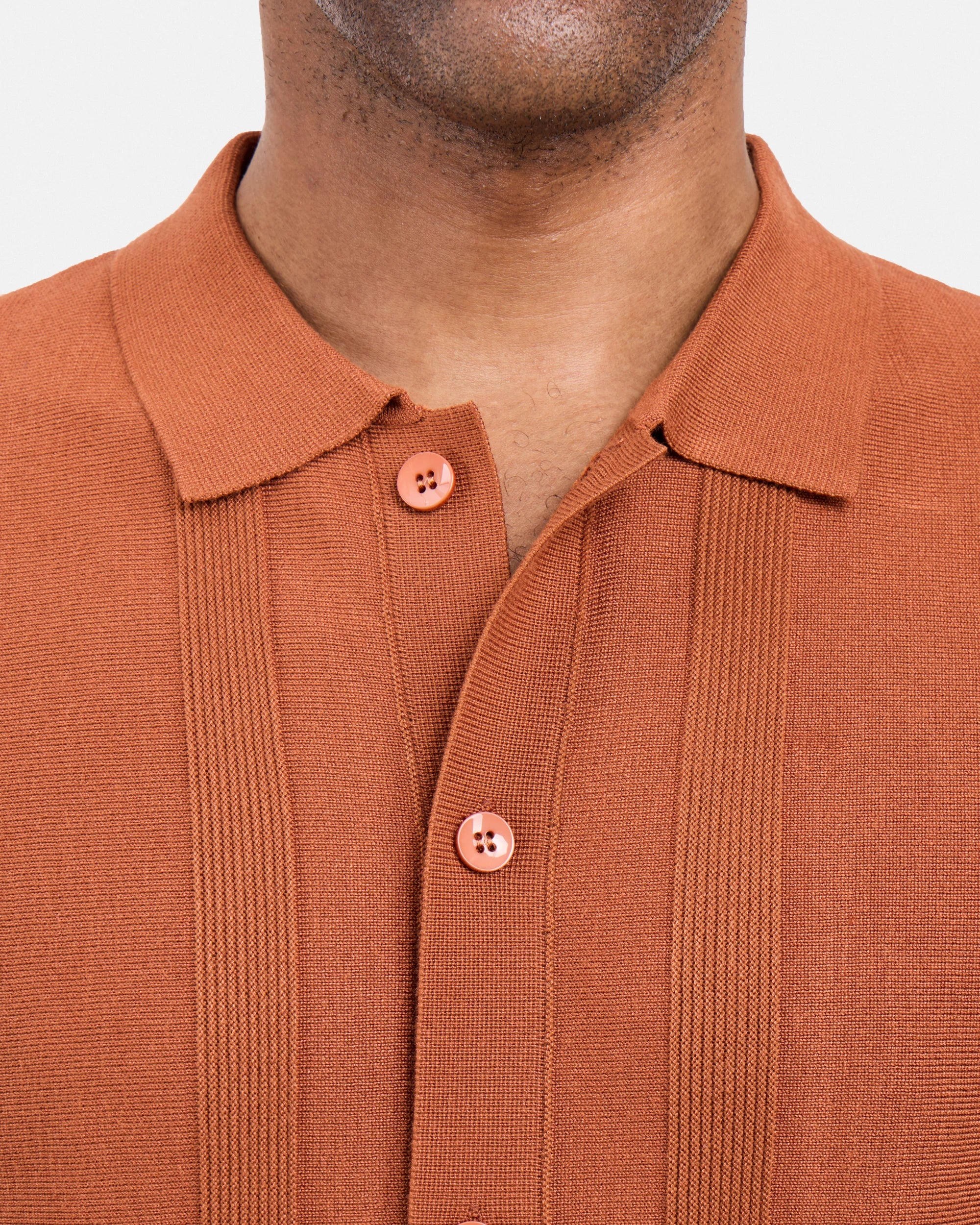 #SMW-33135 Classic Ribbed Texture Sweater Polo-thumbmail-14