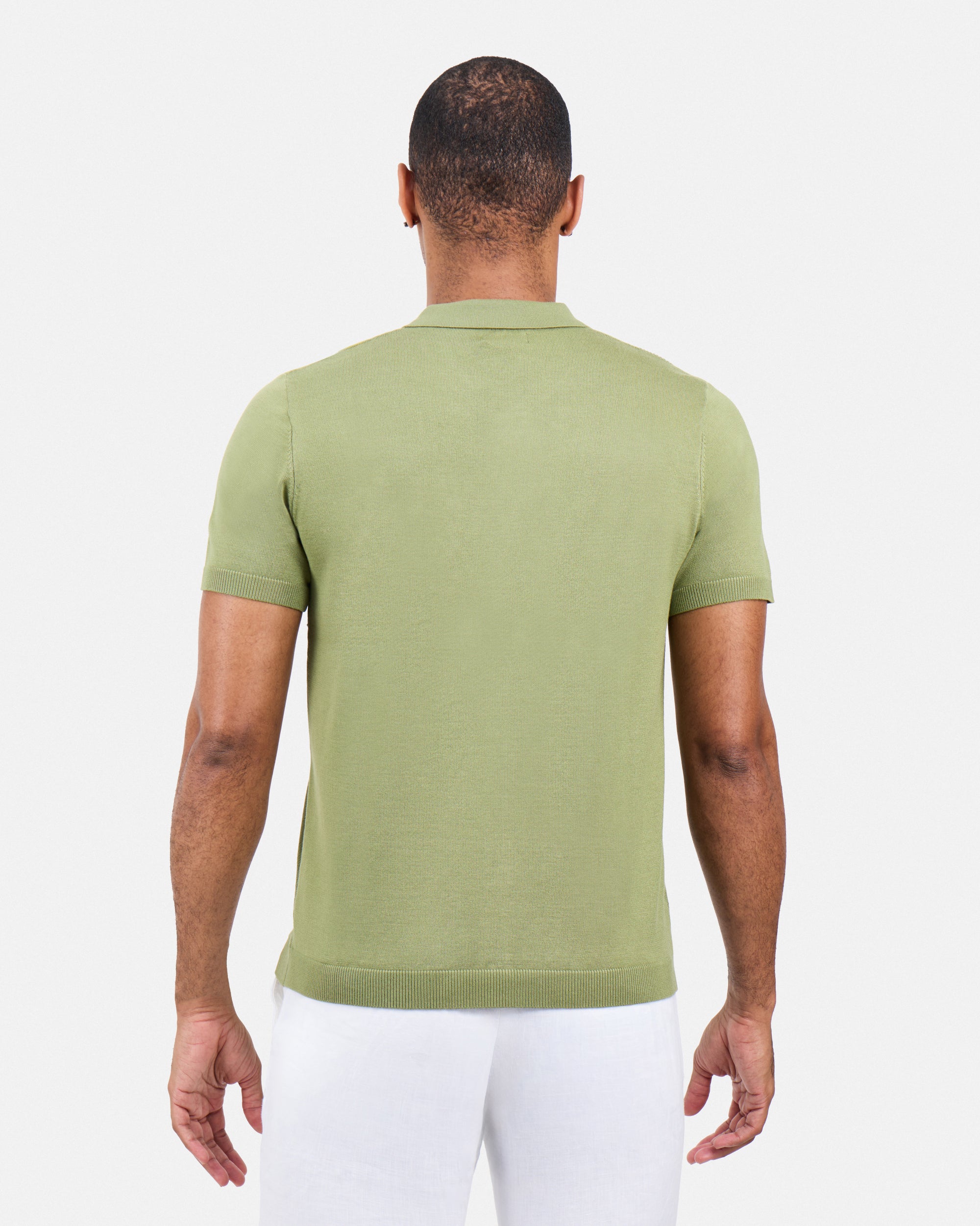 #SMW-33135 Classic Ribbed Texture Sweater Polo-thumbmail-18