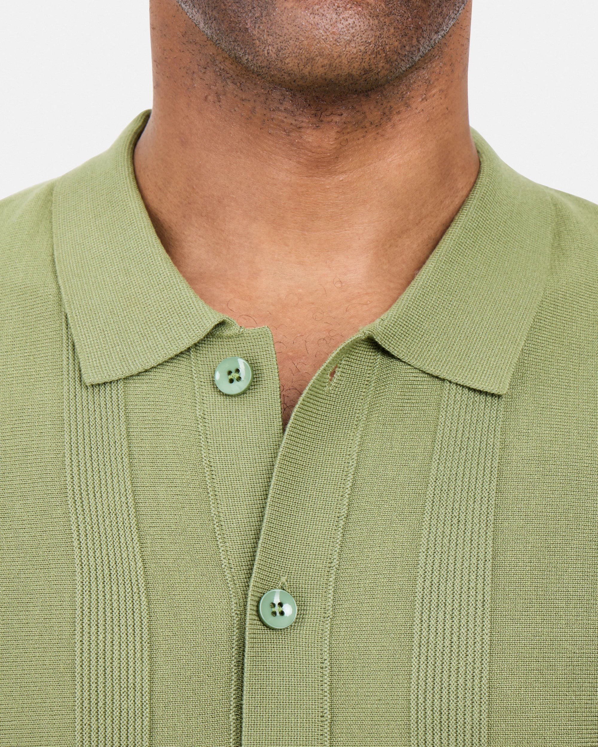 #SMW-33135 Classic Ribbed Texture Sweater Polo-thumbmail-22