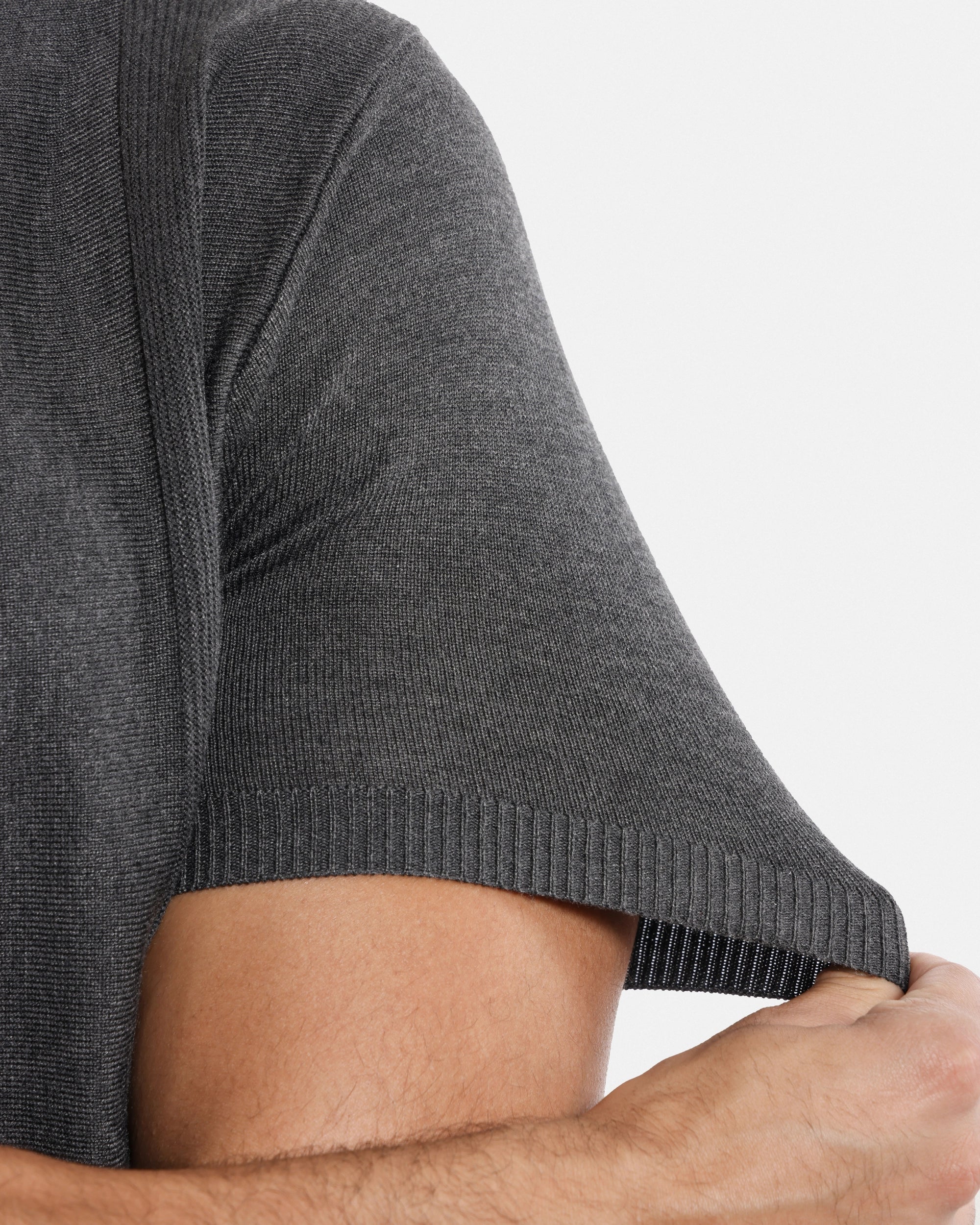 #SMW-33135 Classic Ribbed Texture Sweater Polo-thumbmail-35