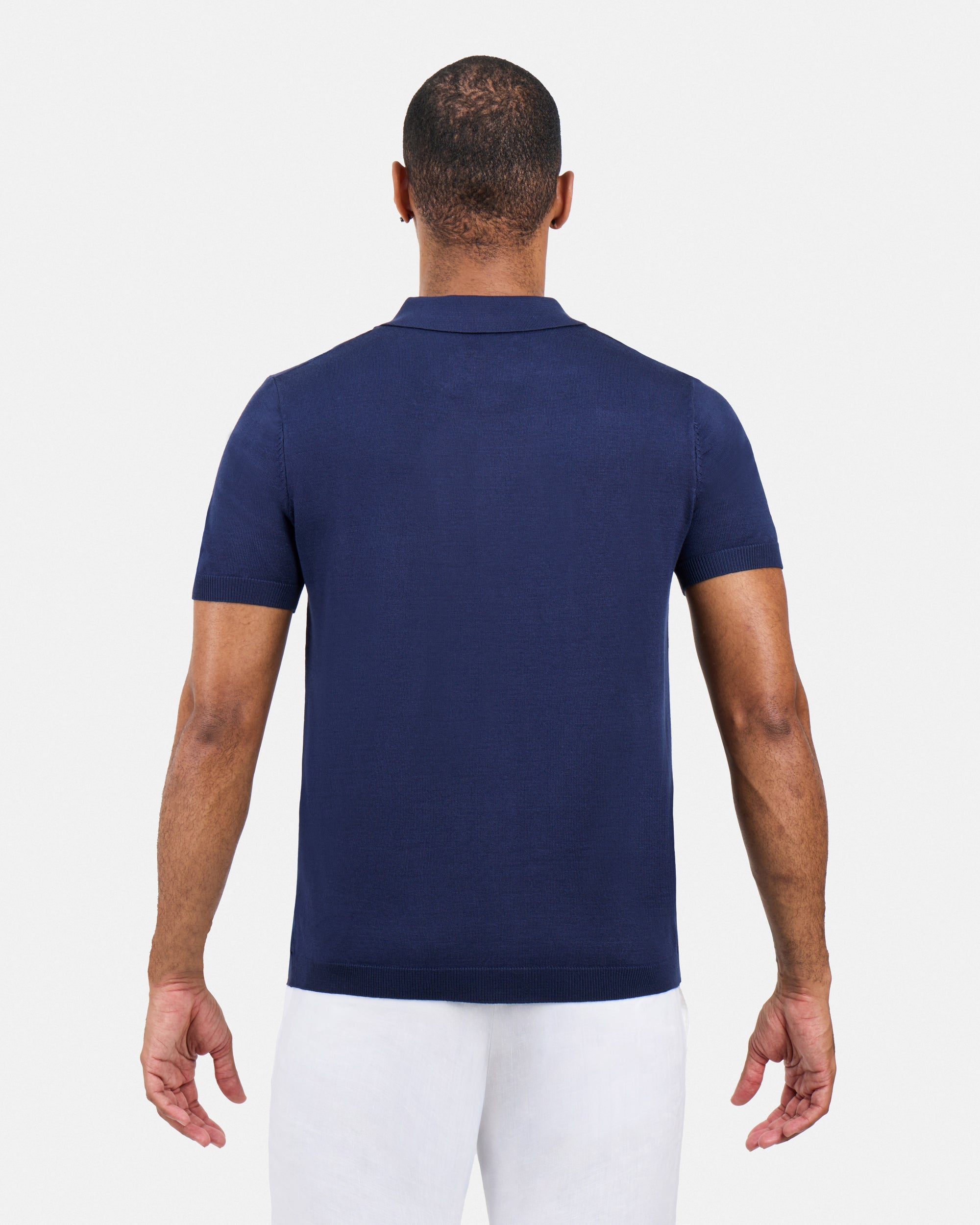 #SMW-33135 Classic Ribbed Texture Sweater Polo-thumbmail-35