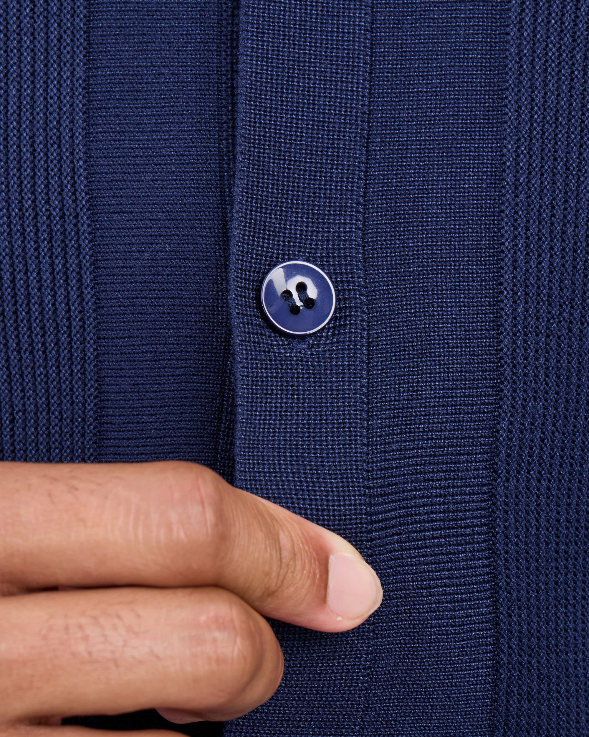 #SMW-33135 Classic Ribbed Texture Sweater Polo-thumbmail-40