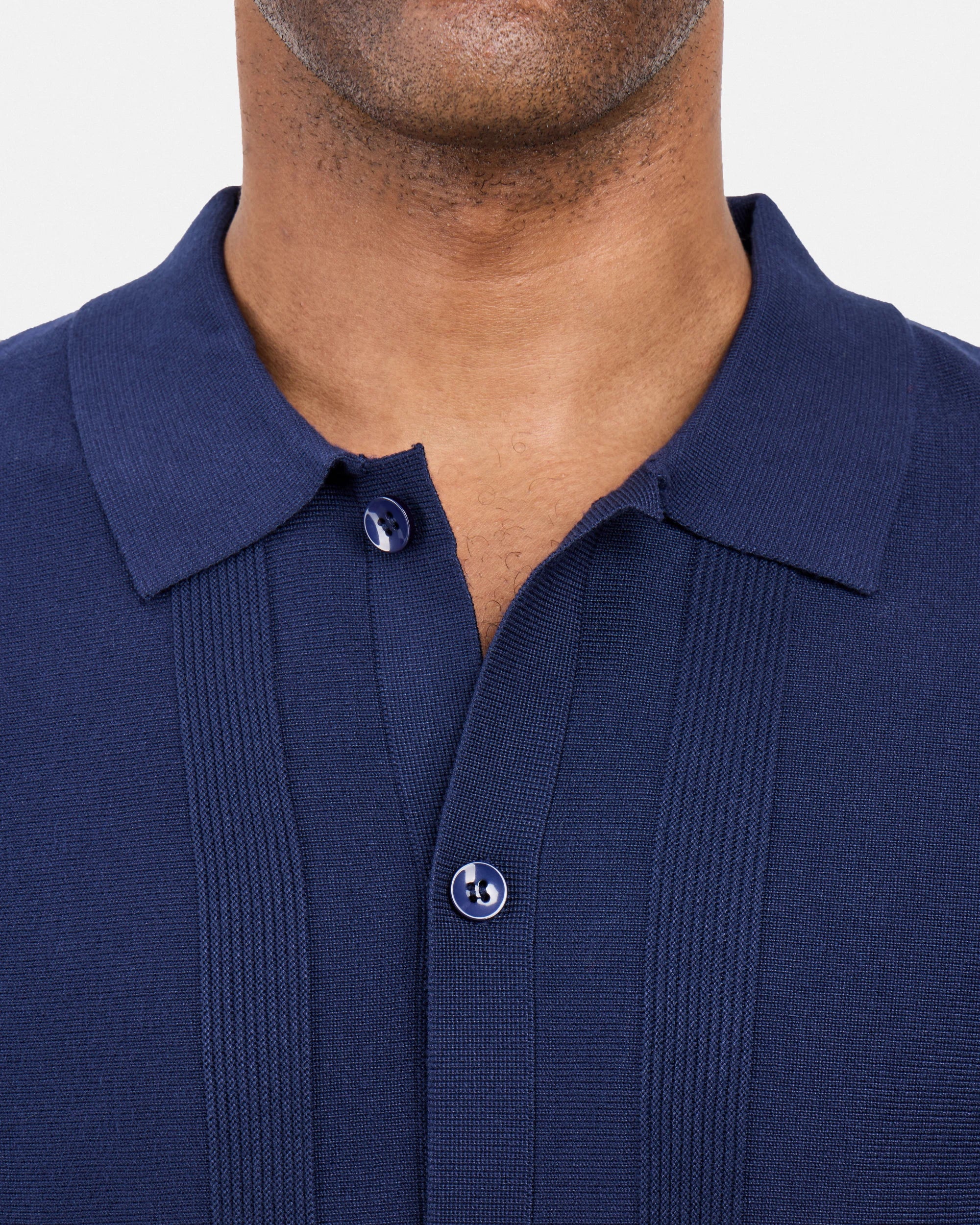 #SMW-33135 Classic Ribbed Texture Sweater Polo-thumbmail-39
