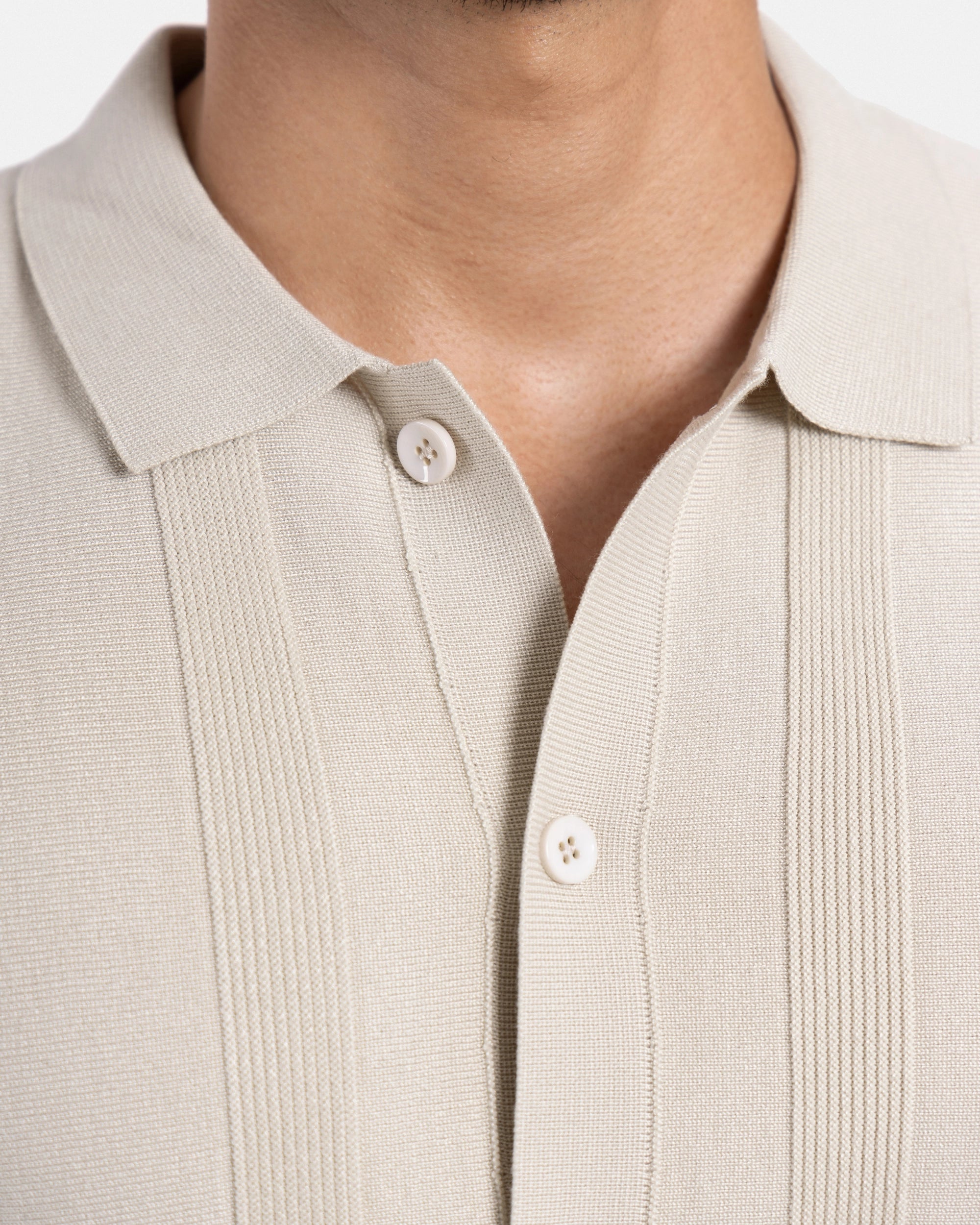 #SMW-33135 Classic Ribbed Texture Sweater Polo-thumbmail-50