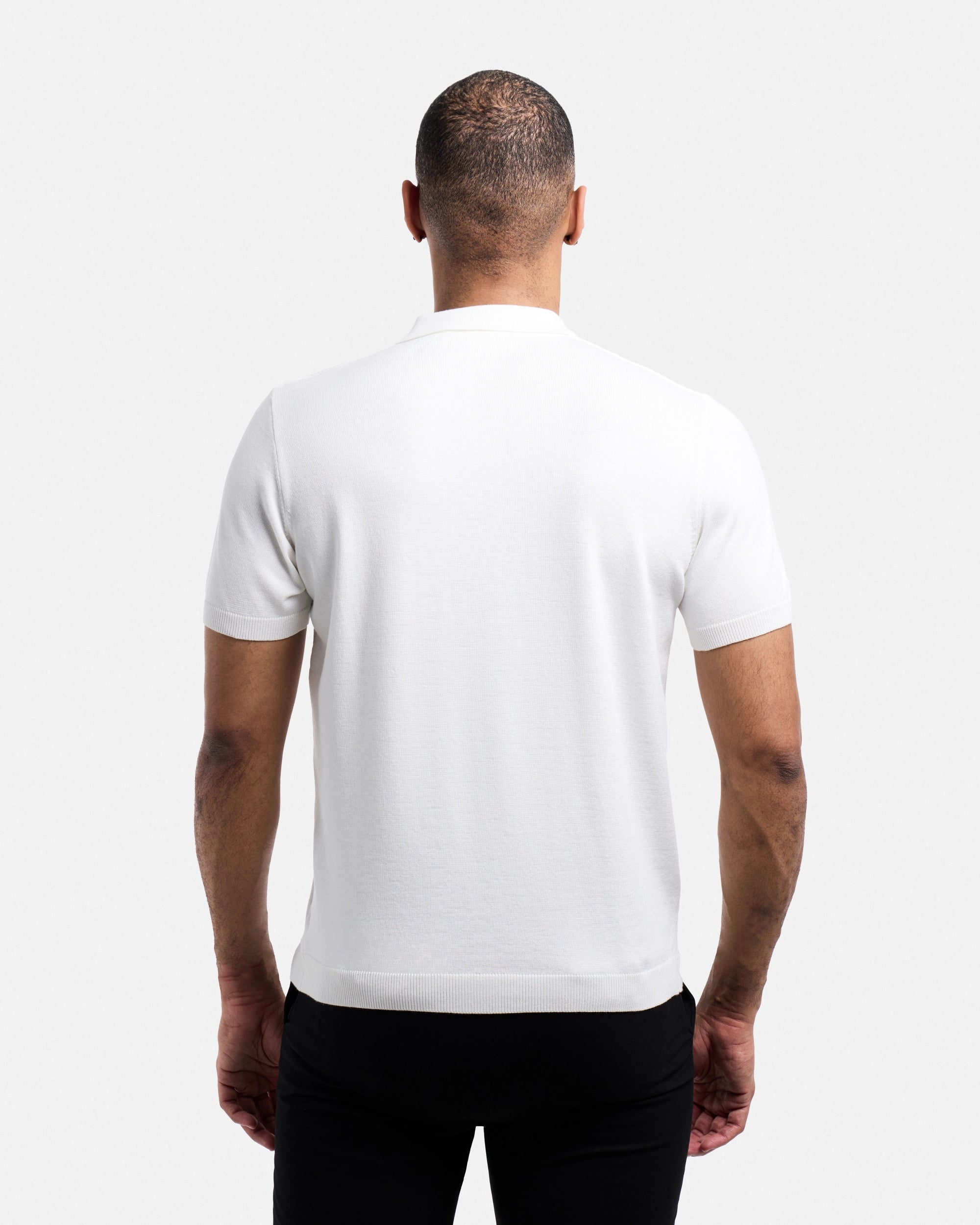 #SMW-33135 Classic Ribbed Texture Sweater Polo-thumbmail-89
