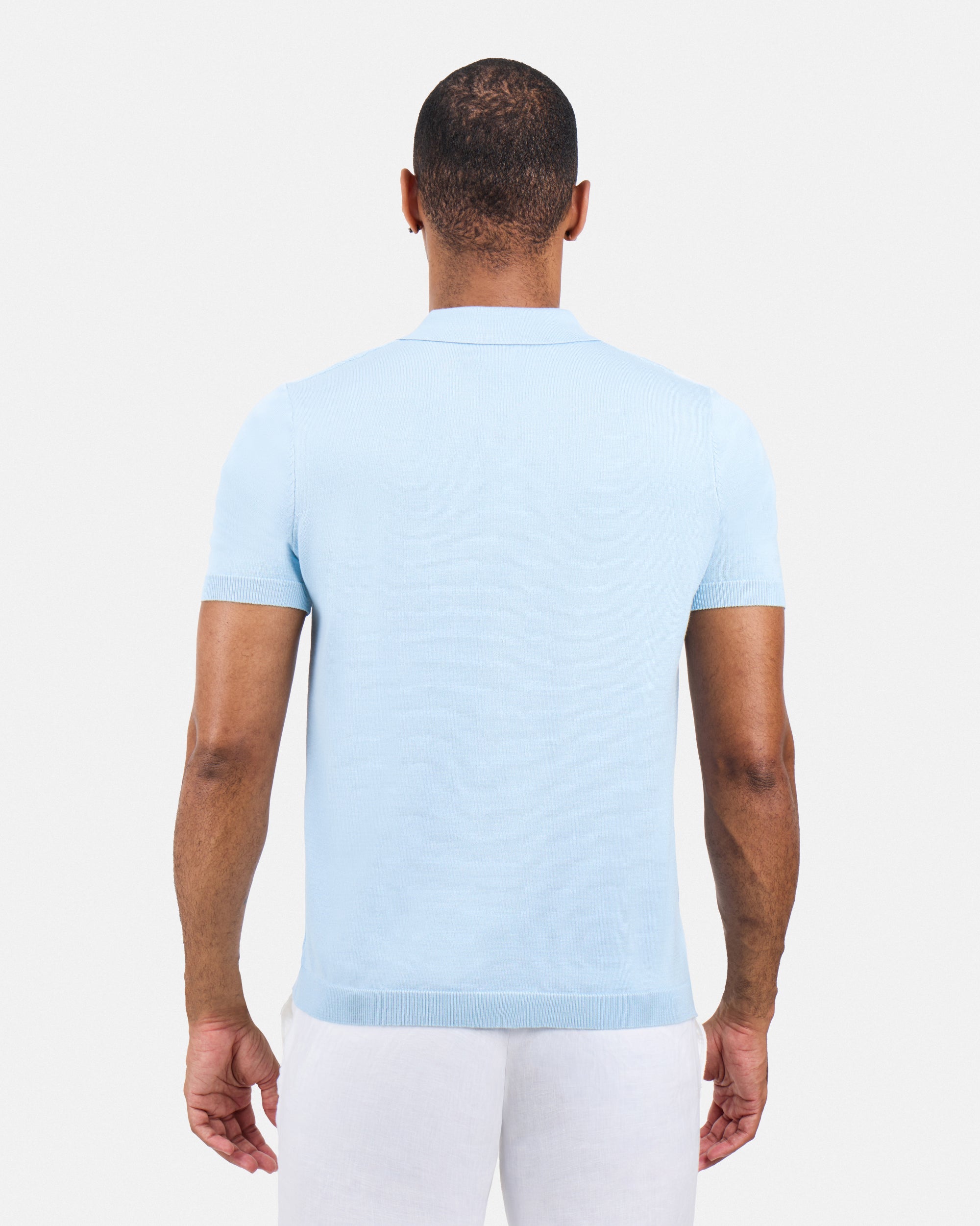 #SMW-33135 Classic Ribbed Texture Sweater Polo-thumbmail-60
