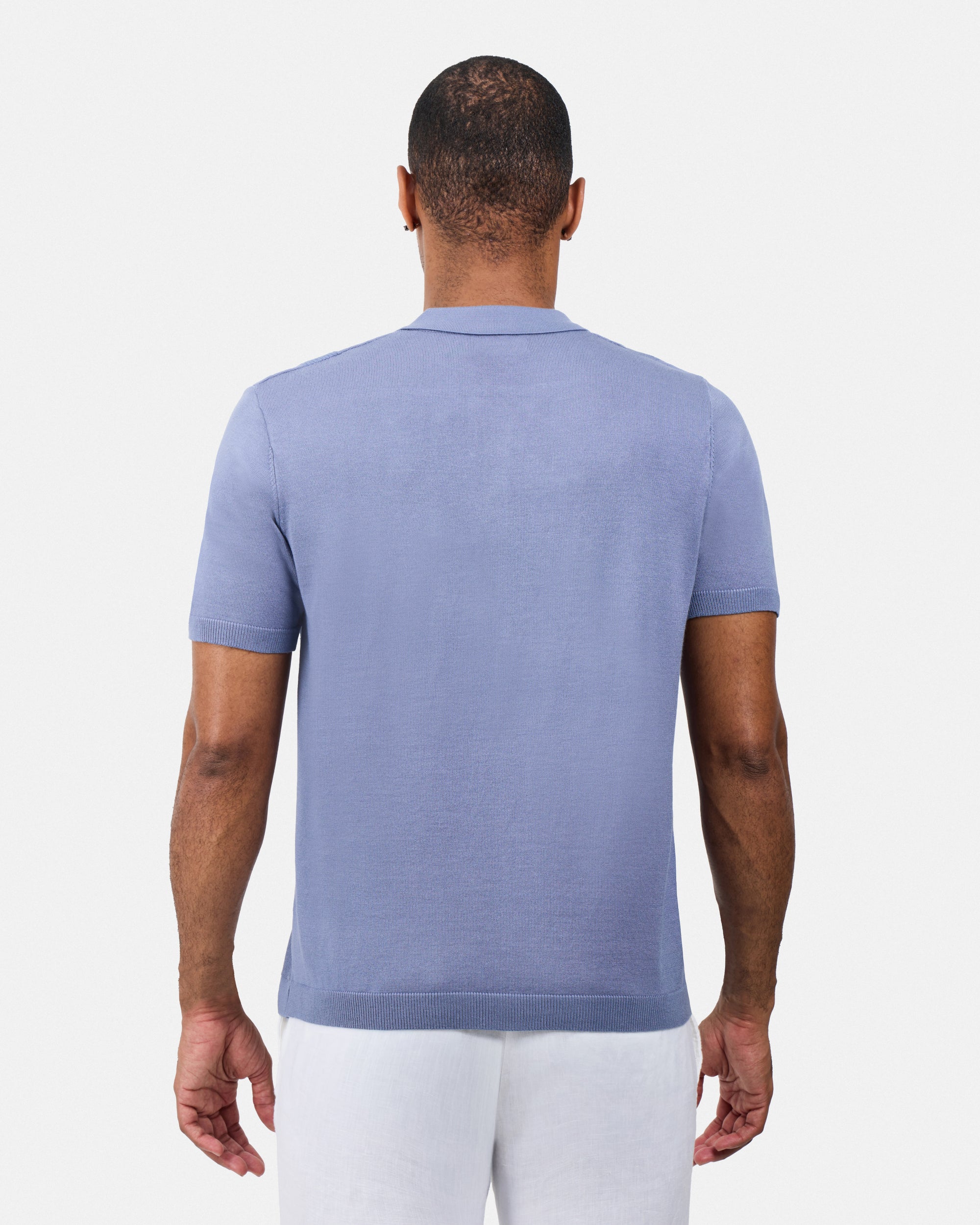 #SMW-33135 Classic Ribbed Texture Sweater Polo-thumbmail-68
