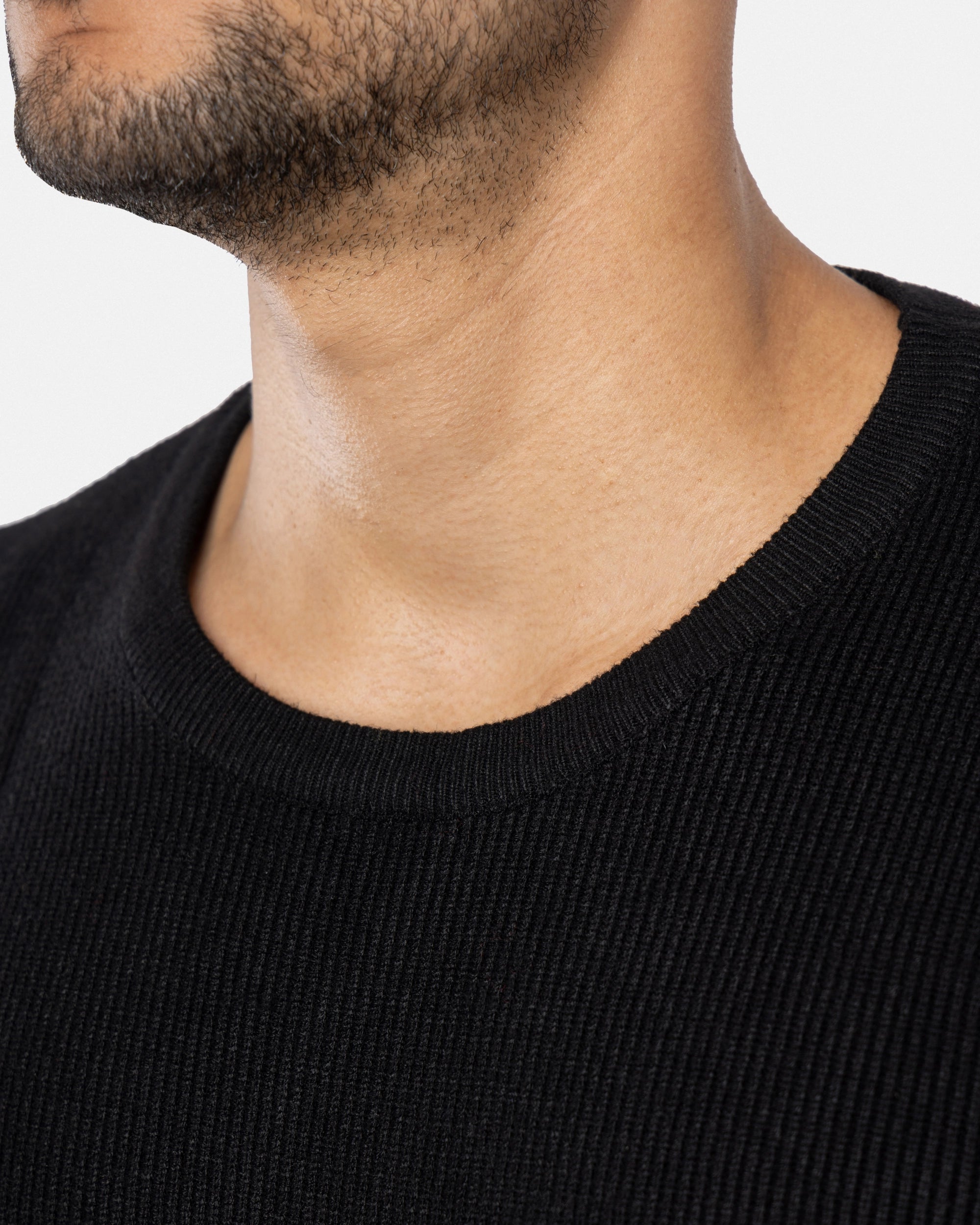 #SMW-34010 Ribbed Crew Neck Sweater-thumbmail-6