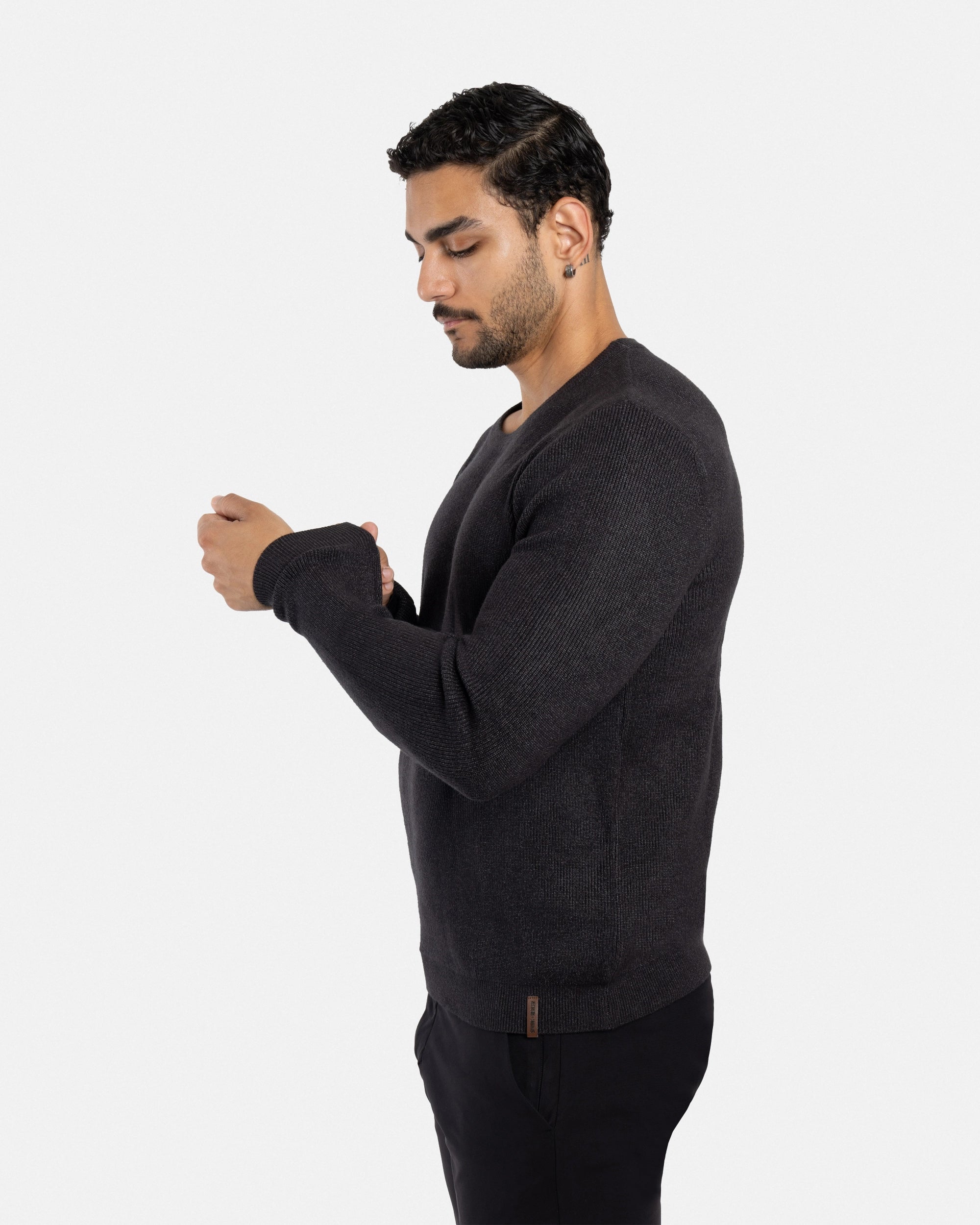#SMW-34010 Ribbed Crew Neck Sweater-thumbmail-21