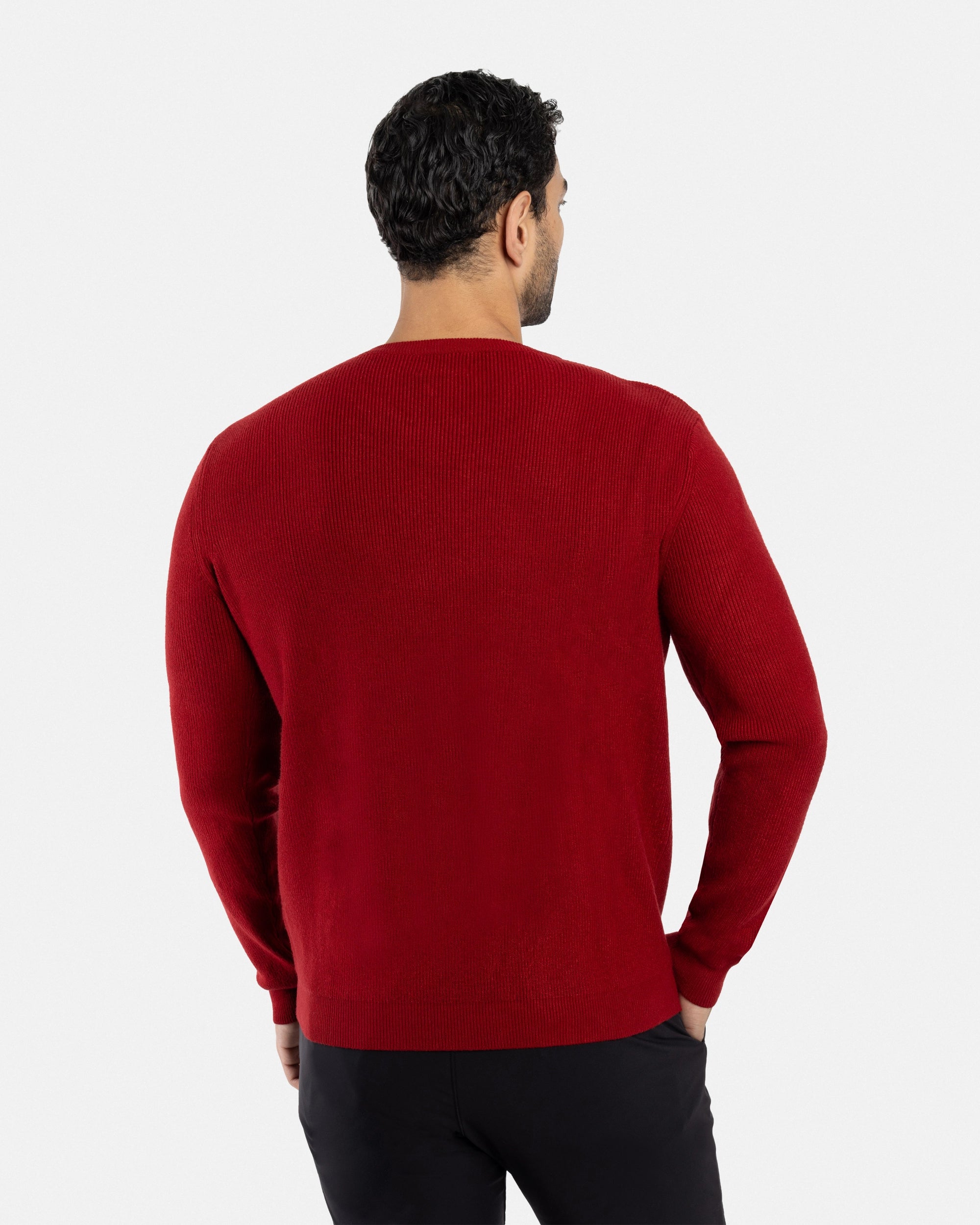 #SMW-34010 Ribbed Crew Neck Sweater-thumbmail-26