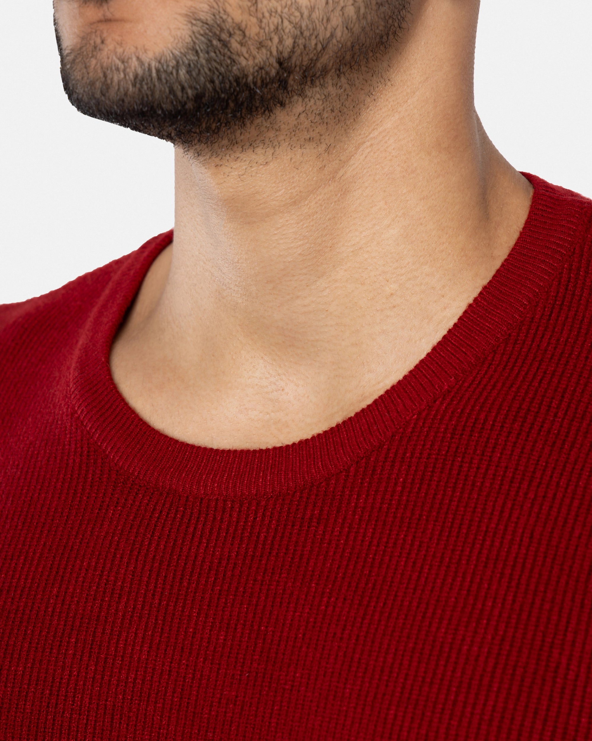 #SMW-34010 Ribbed Crew Neck Sweater-thumbmail-30