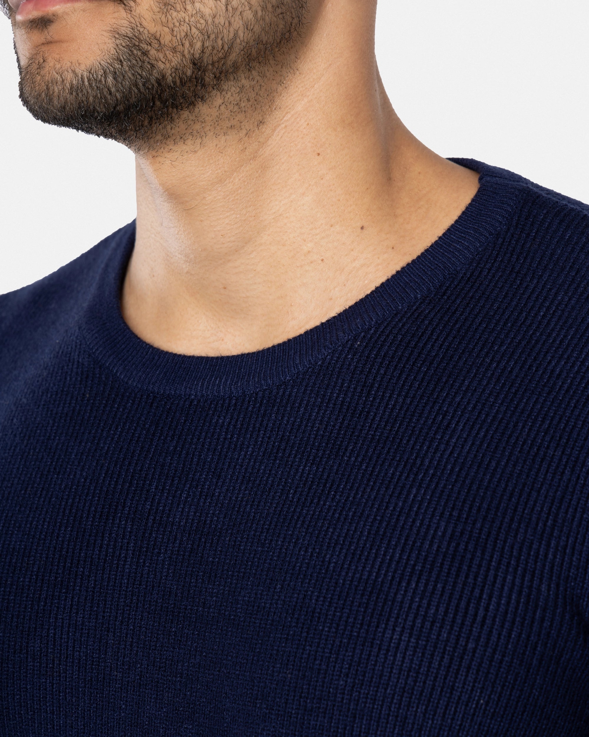 #SMW-34010 Ribbed Crew Neck Sweater-thumbmail-54
