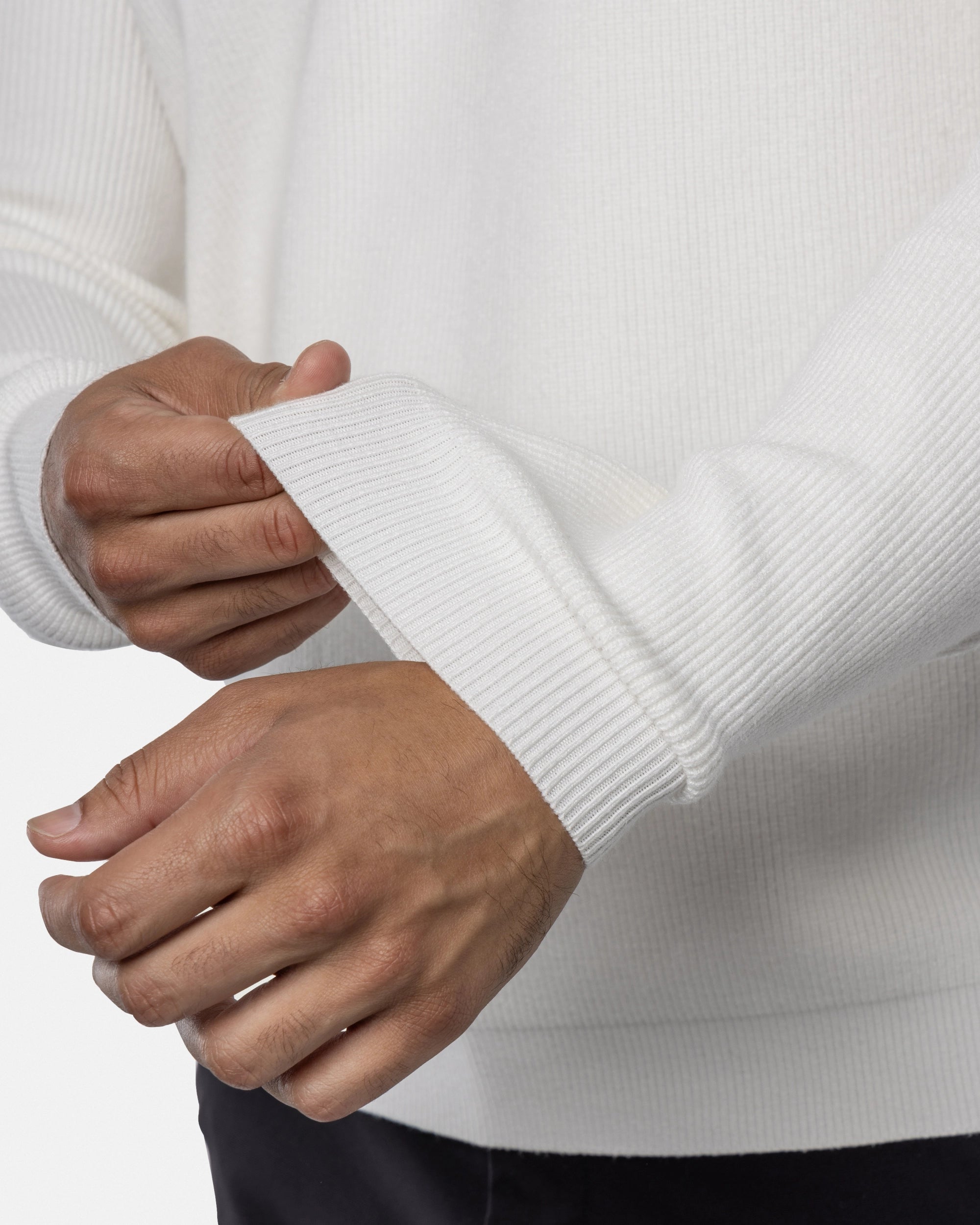 #SMW-34010 Ribbed Crew Neck Sweater-thumbmail-63