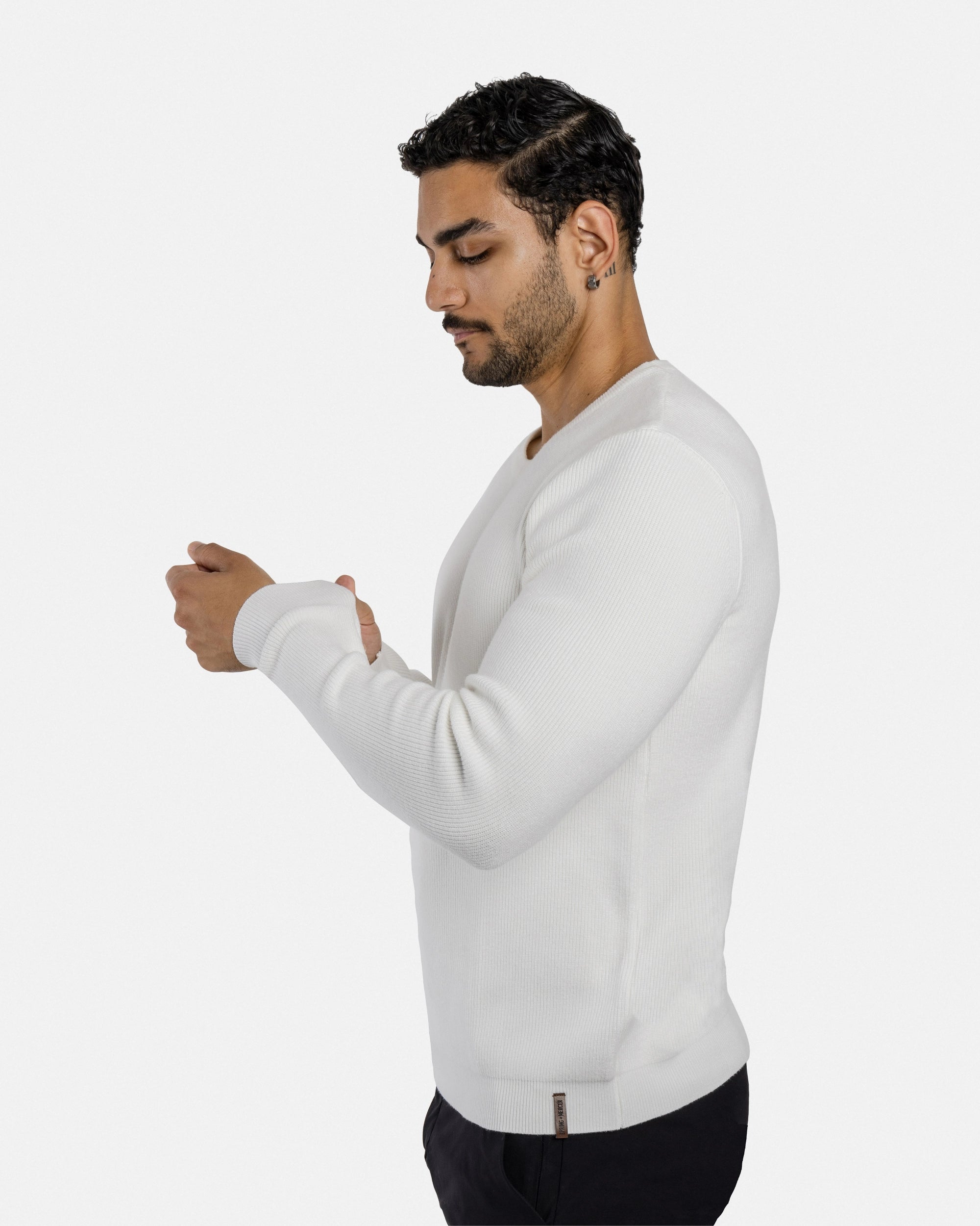 #SMW-34010 Ribbed Crew Neck Sweater-thumbmail-61