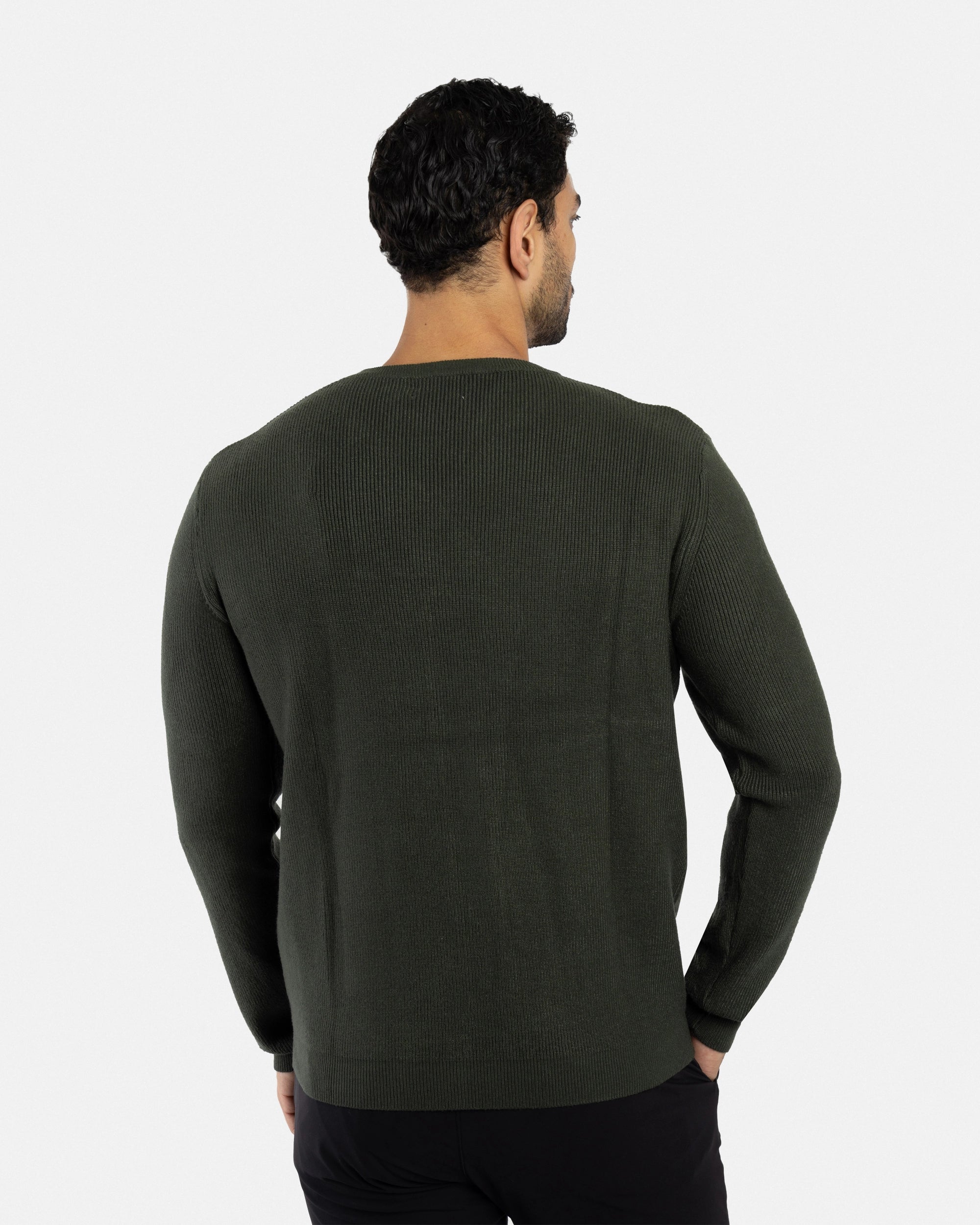 #SMW-34010 Ribbed Crew Neck Sweater-thumbmail-66