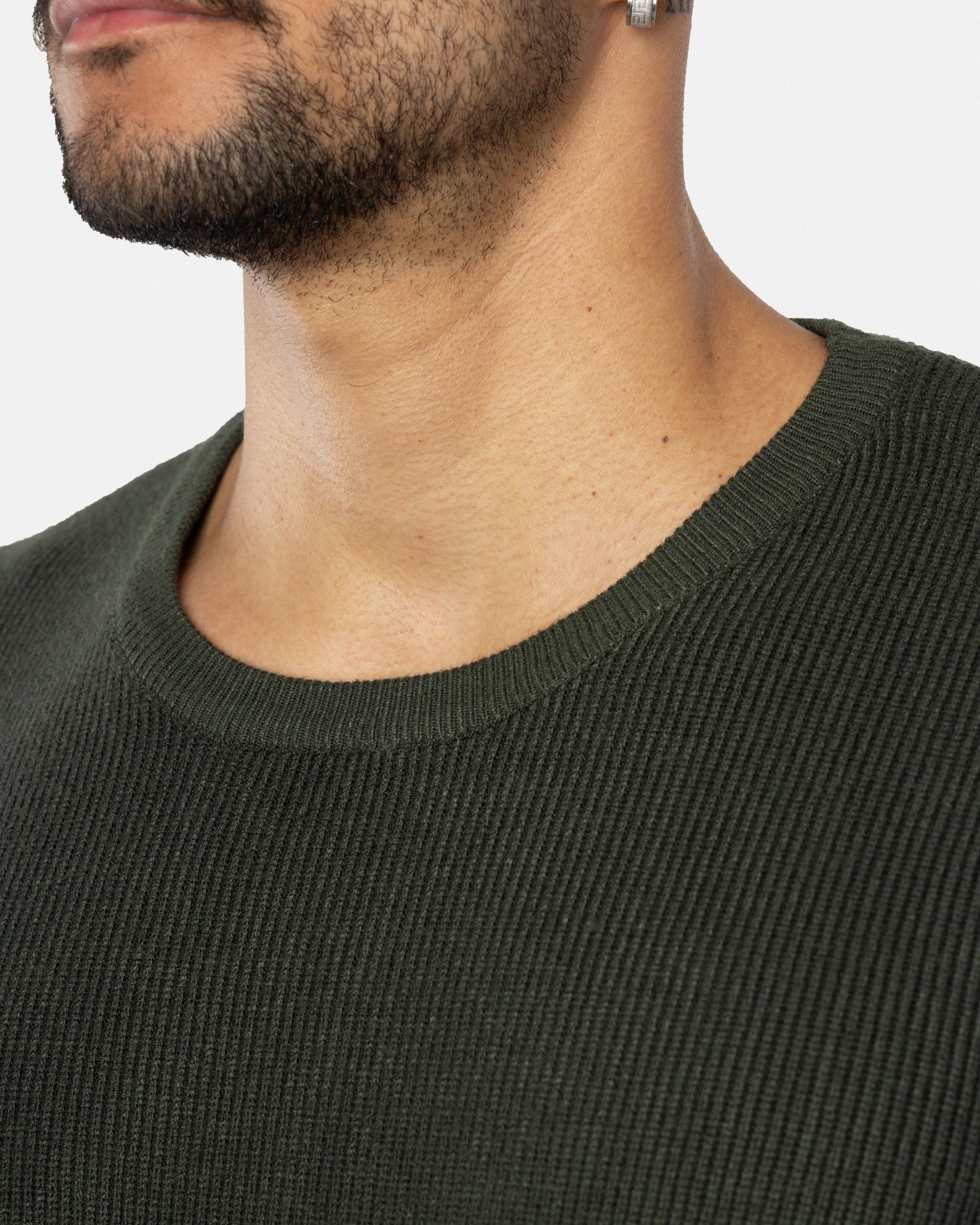 #SMW-34010 Ribbed Crew Neck Sweater-thumbmail-70
