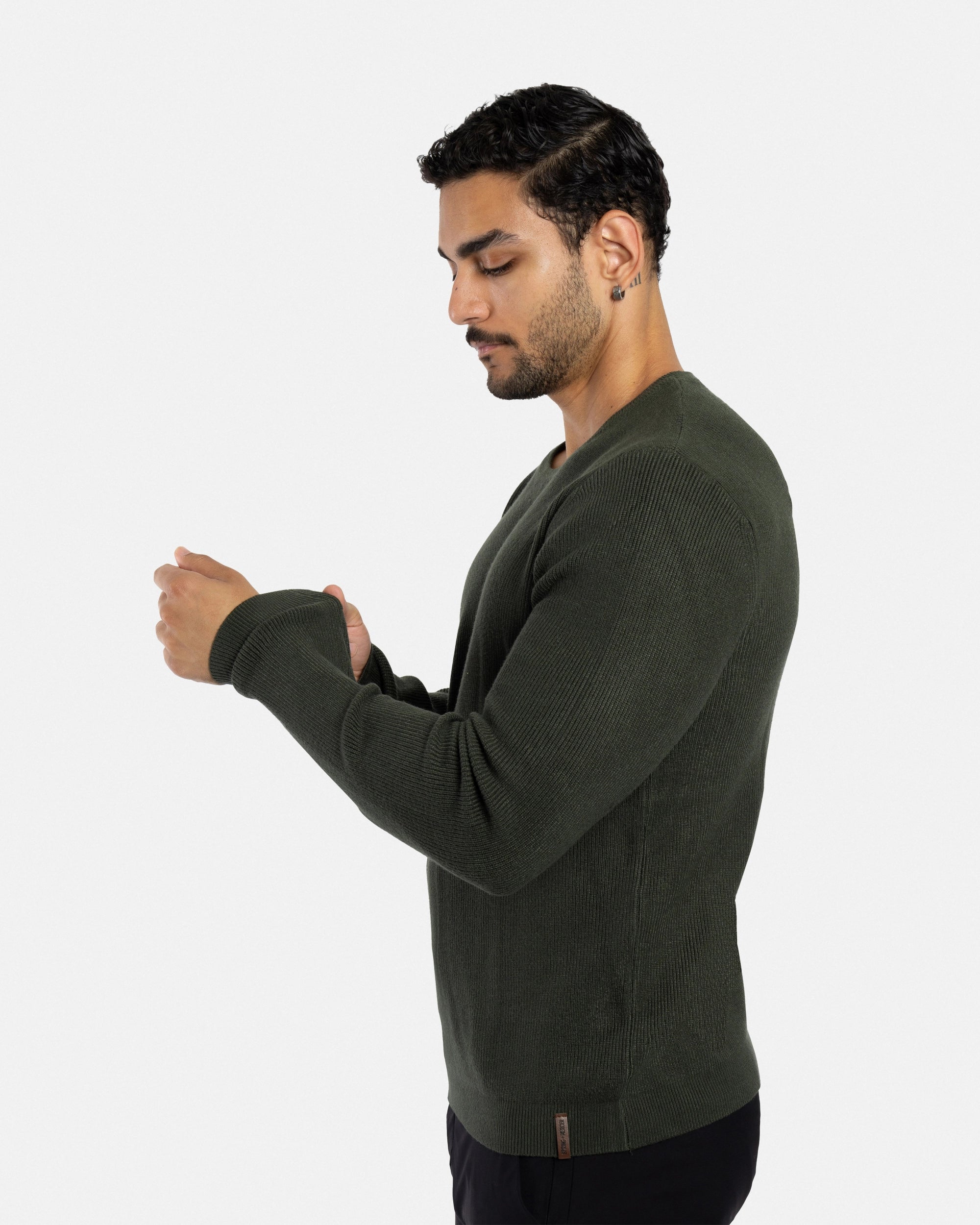 #SMW-34010 Ribbed Crew Neck Sweater-thumbmail-69