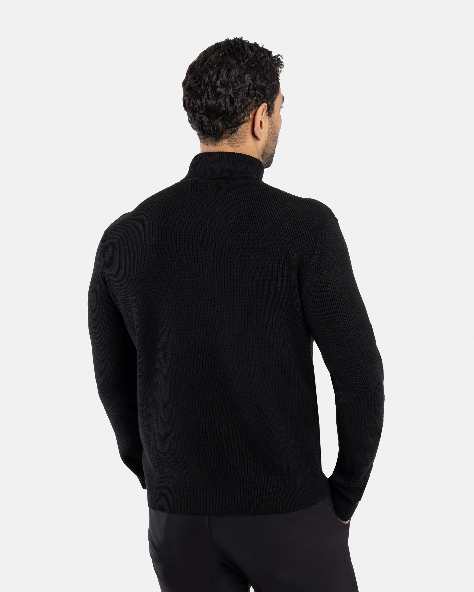 #SMW-34013 Ribbed Turtle Neck Sweater