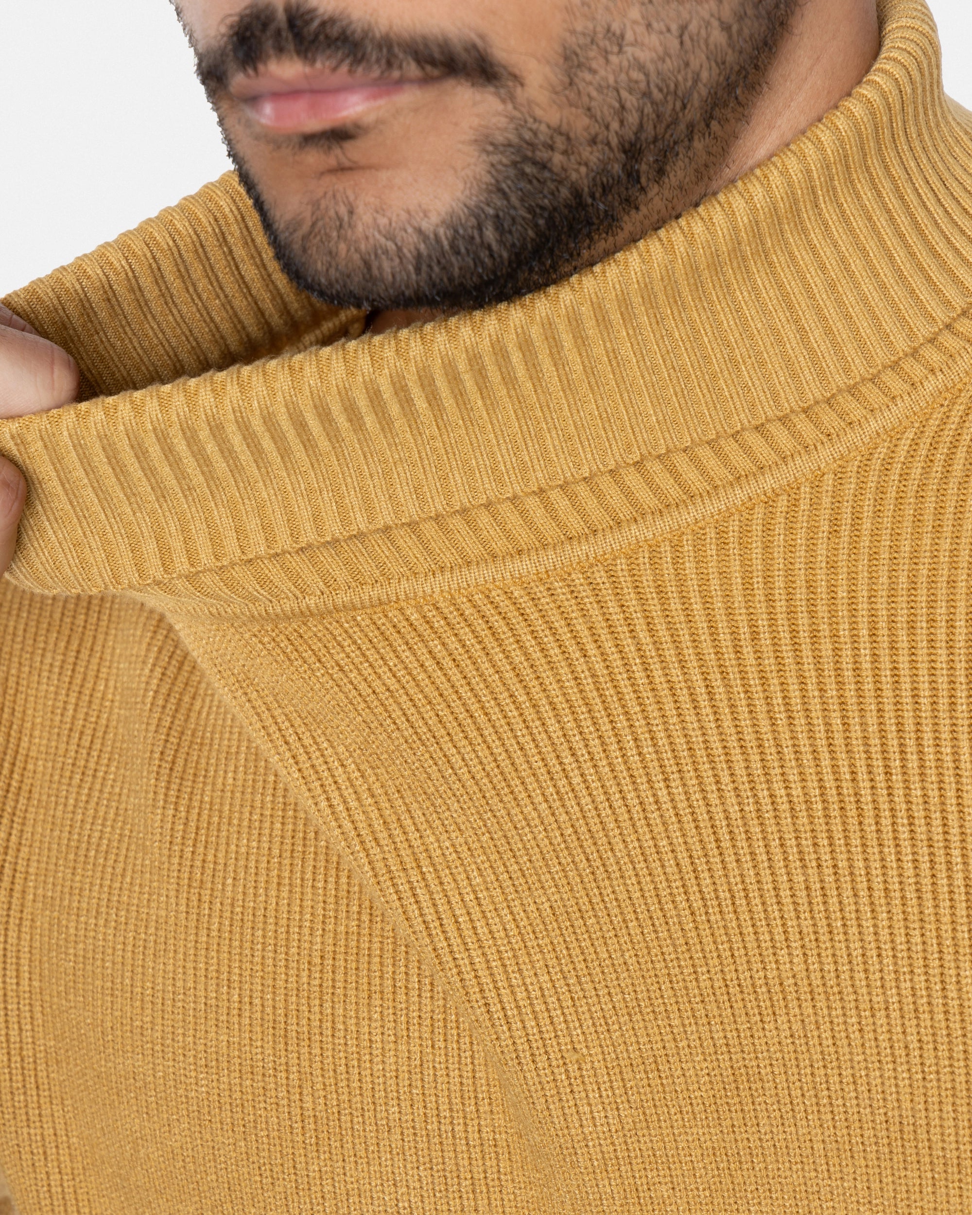#SMW-34013 Ribbed Turtle Neck Sweater-thumbmail-15