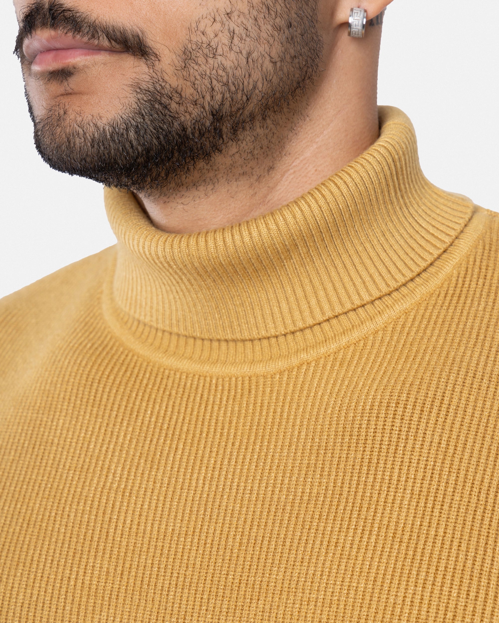 #SMW-34013 Ribbed Turtle Neck Sweater-thumbmail-14