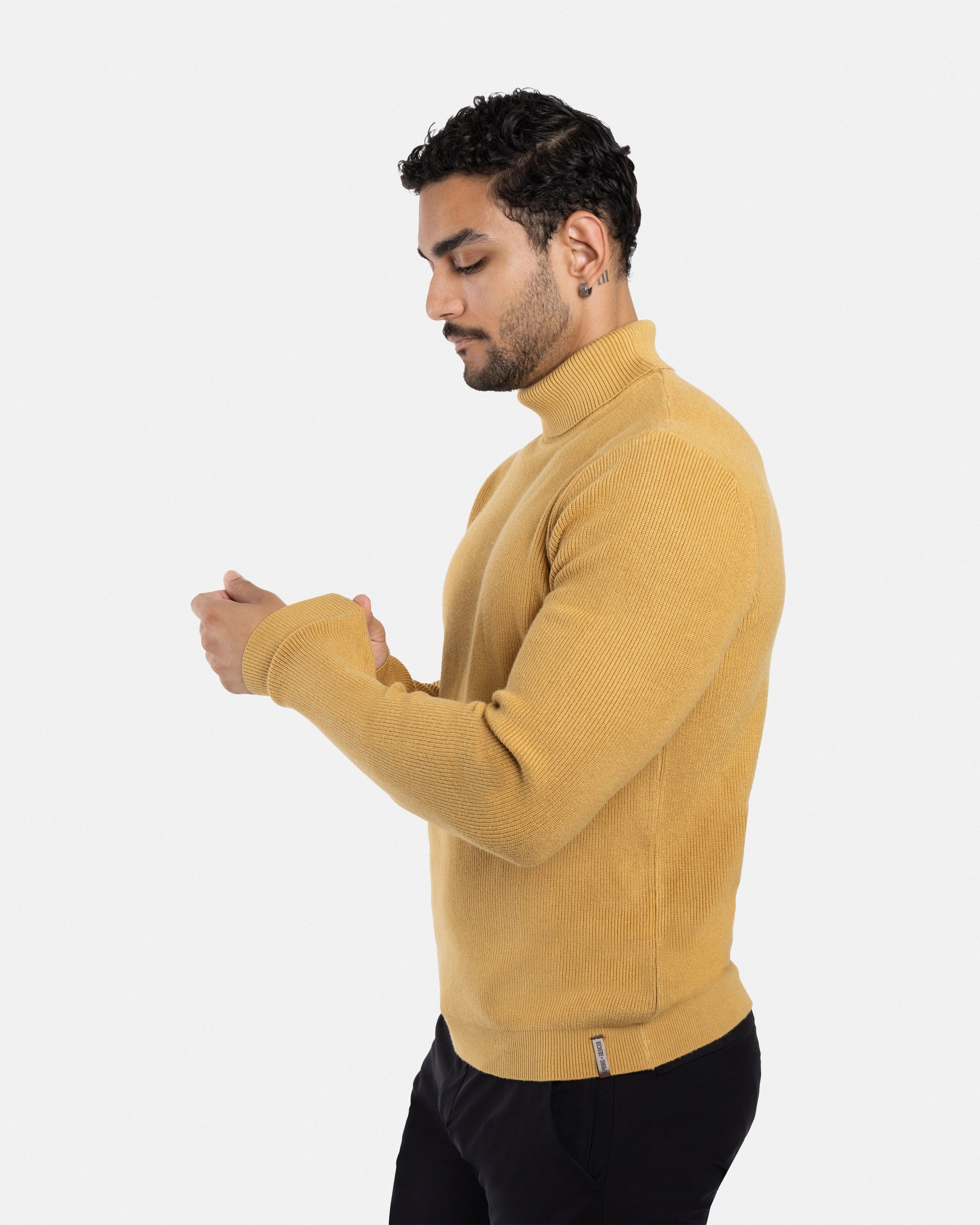#SMW-34013 Ribbed Turtle Neck Sweater-thumbmail-13
