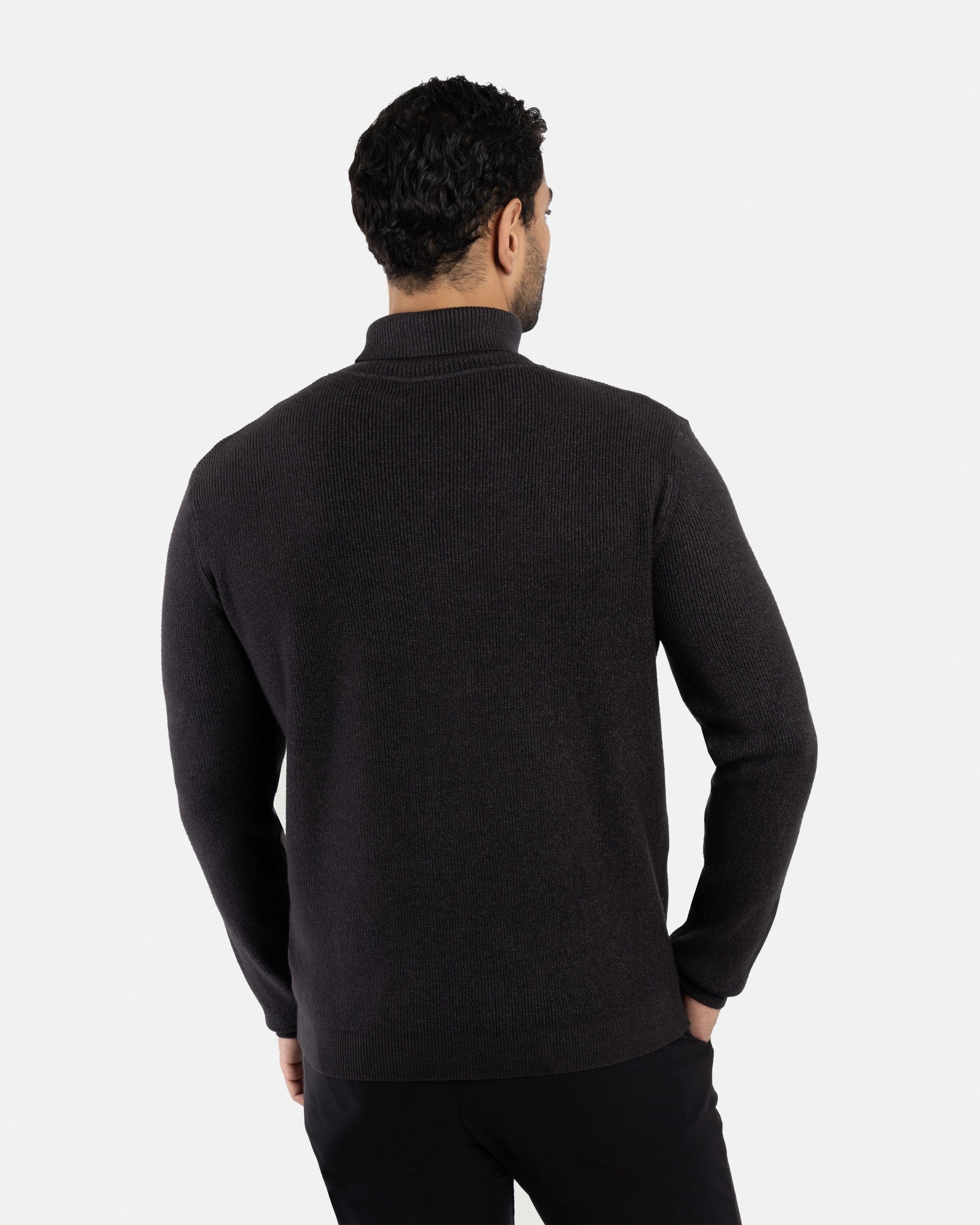 #SMW-34013 Ribbed Turtle Neck Sweater-thumbmail-18