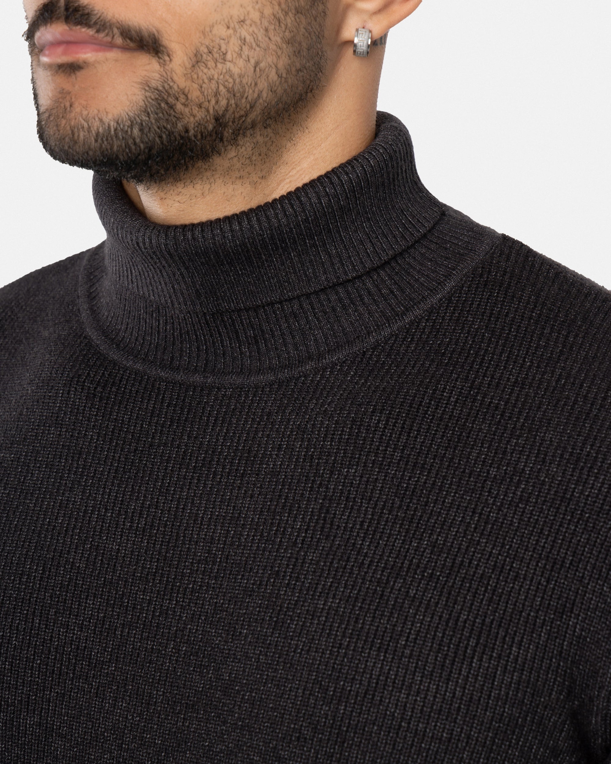 #SMW-34013 Ribbed Turtle Neck Sweater-thumbmail-22