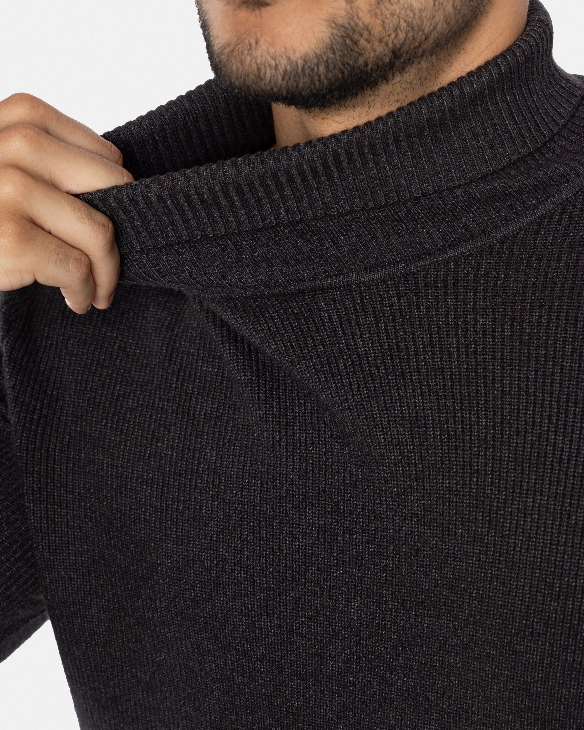 #SMW-34013 Ribbed Turtle Neck Sweater-thumbmail-23