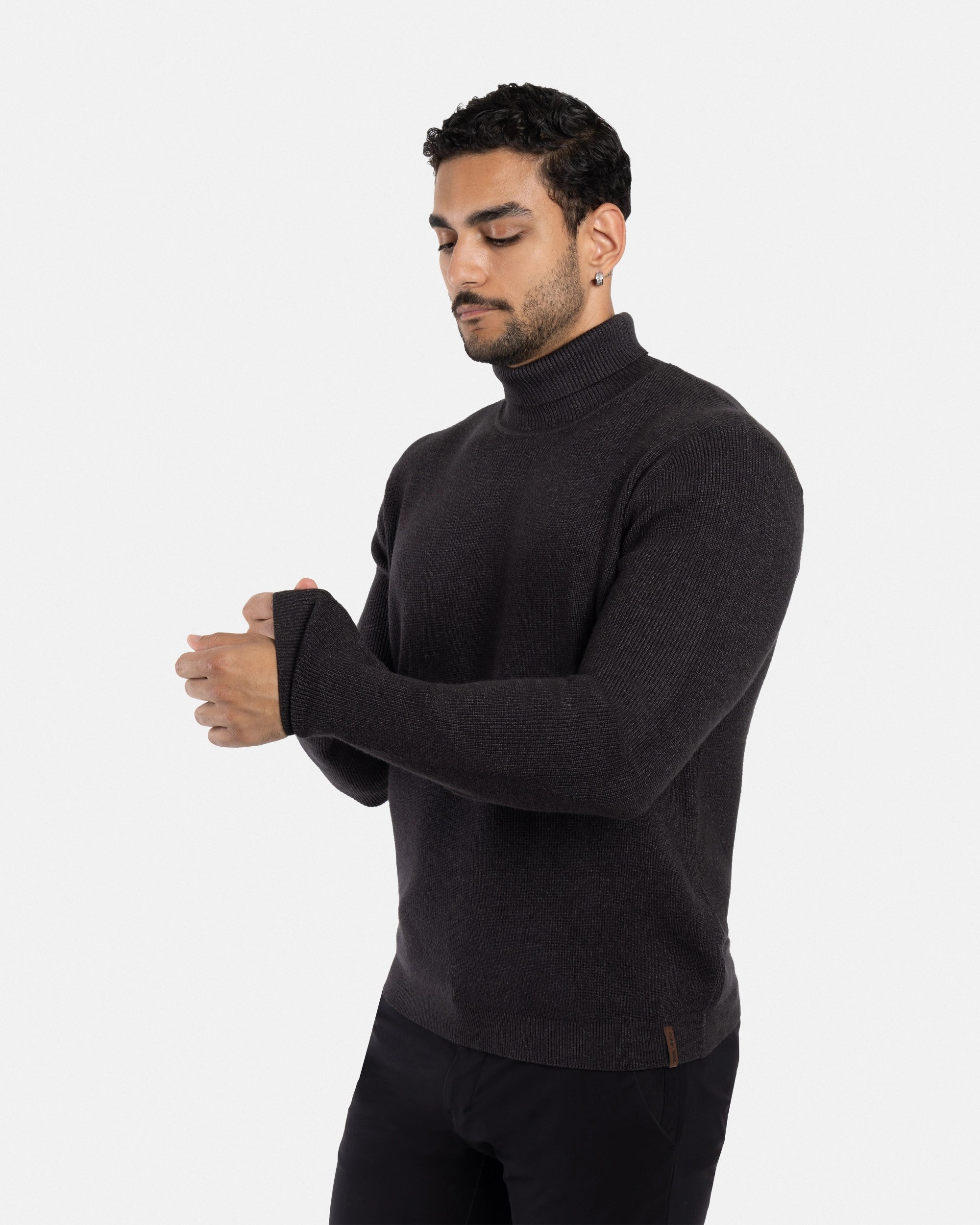 #SMW-34013 Ribbed Turtle Neck Sweater-thumbmail-21