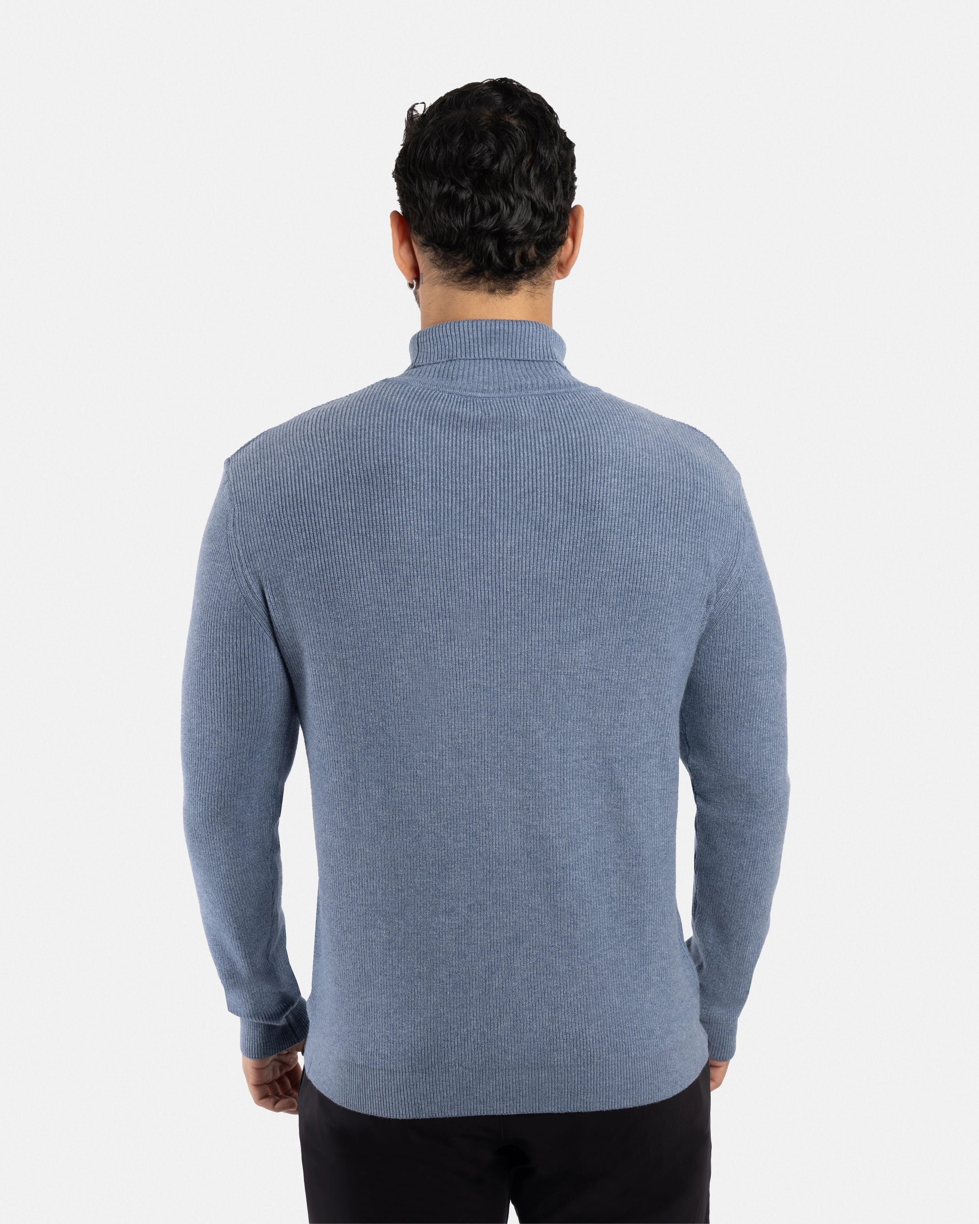 #SMW-34013 Ribbed Turtle Neck Sweater-thumbmail-26