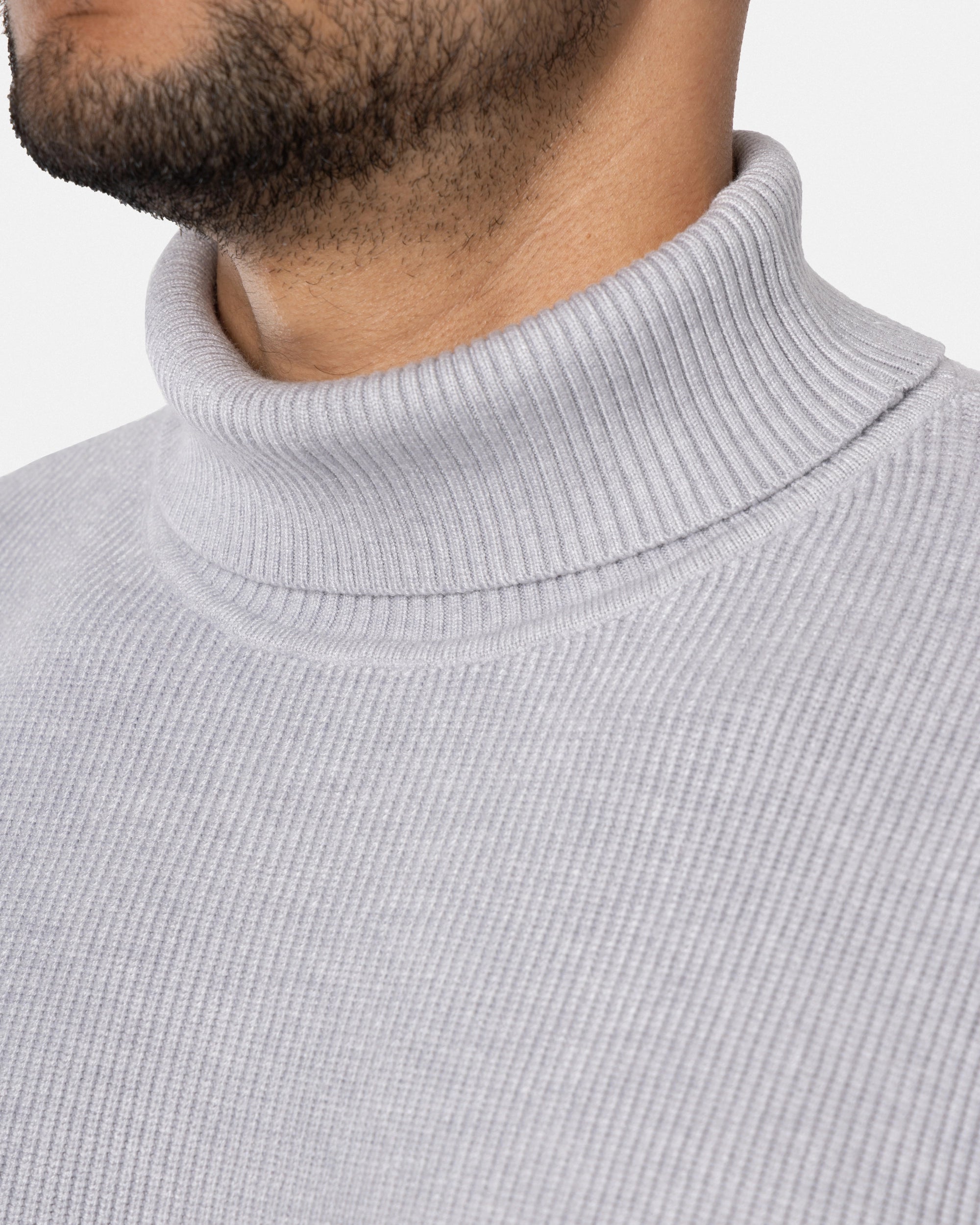 #SMW-34013 Ribbed Turtle Neck Sweater-thumbmail-46