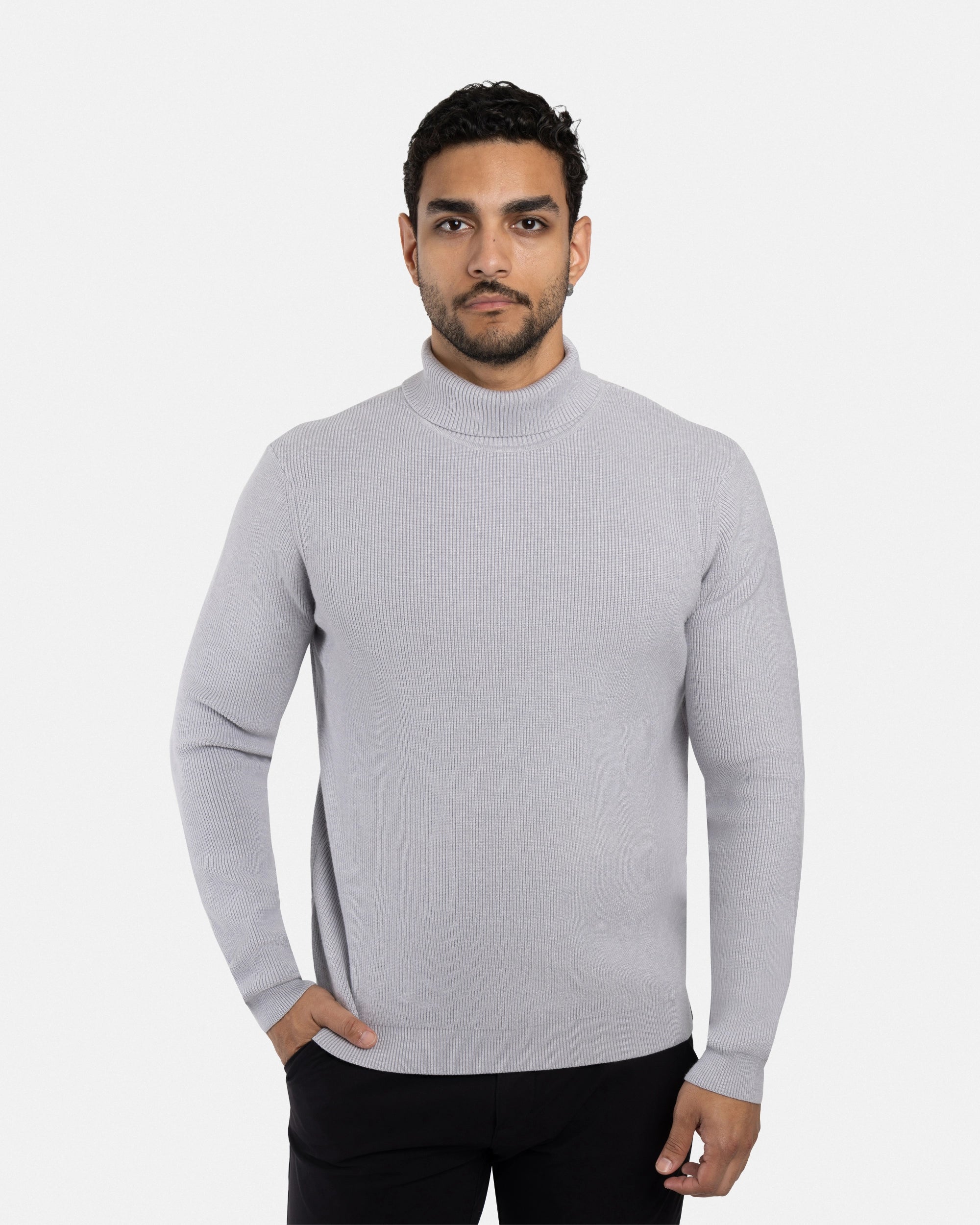 #SMW-34013 Ribbed Turtle Neck Sweater-thumbmail-41