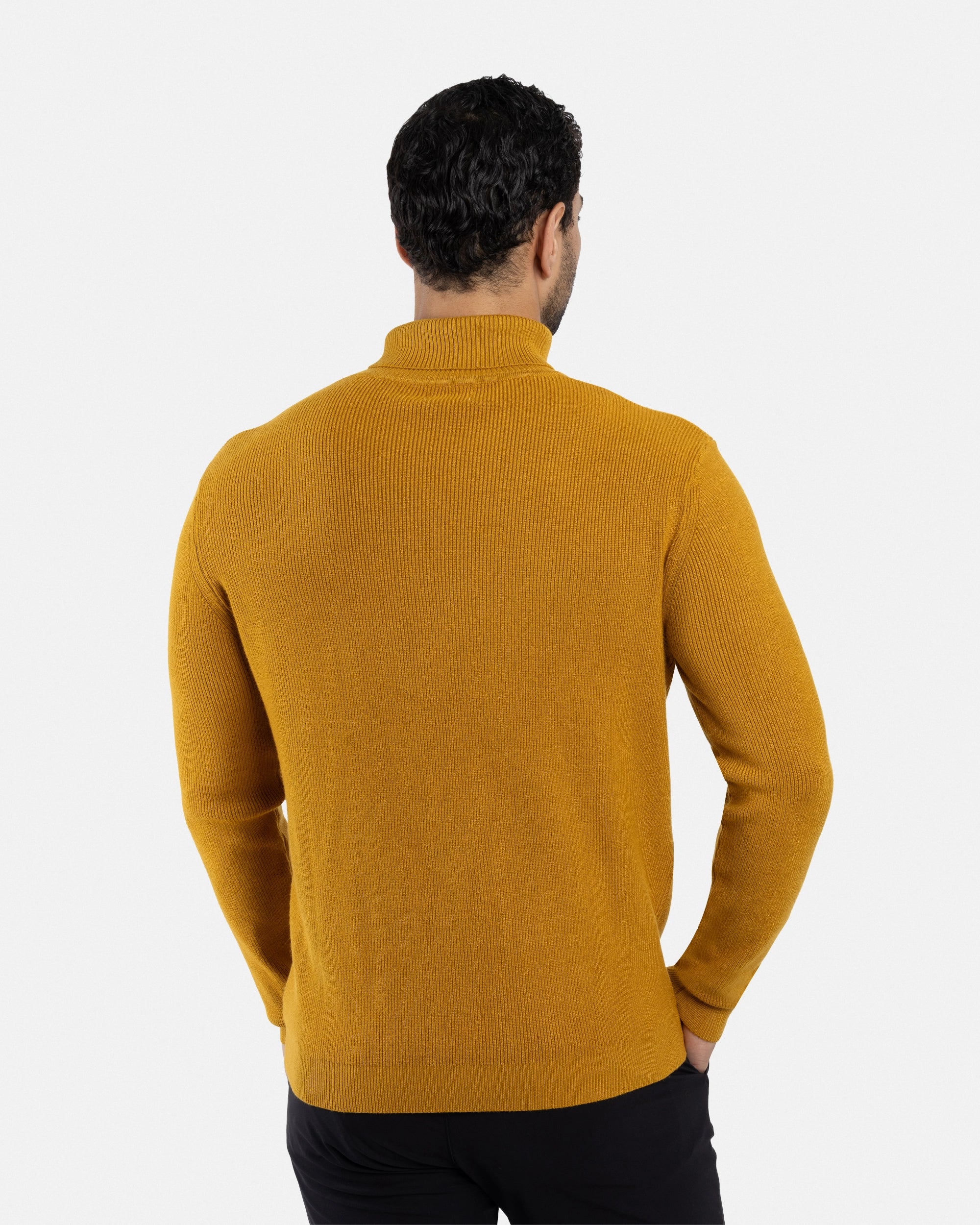 #SMW-34013 Ribbed Turtle Neck Sweater-thumbmail-50