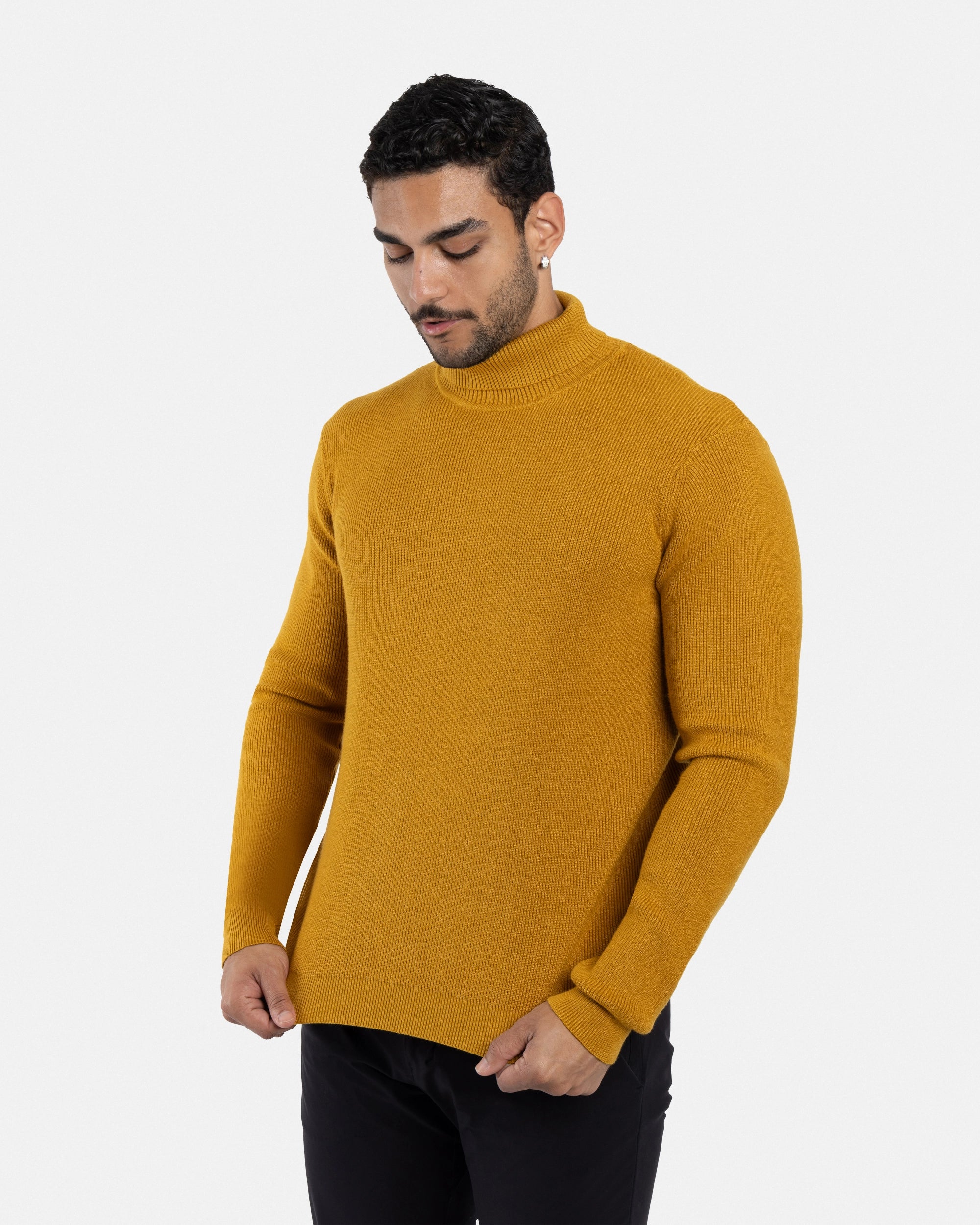 #SMW-34013 Ribbed Turtle Neck Sweater-thumbmail-51