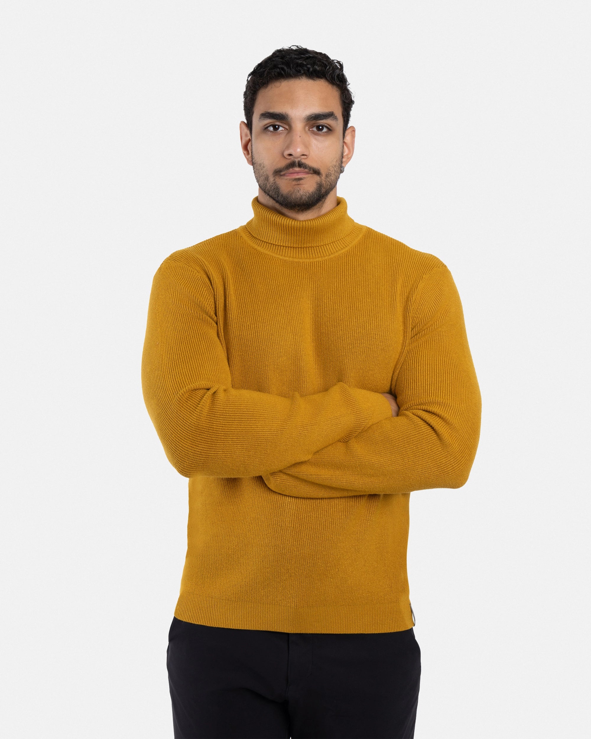 #SMW-34013 Ribbed Turtle Neck Sweater-thumbmail-52