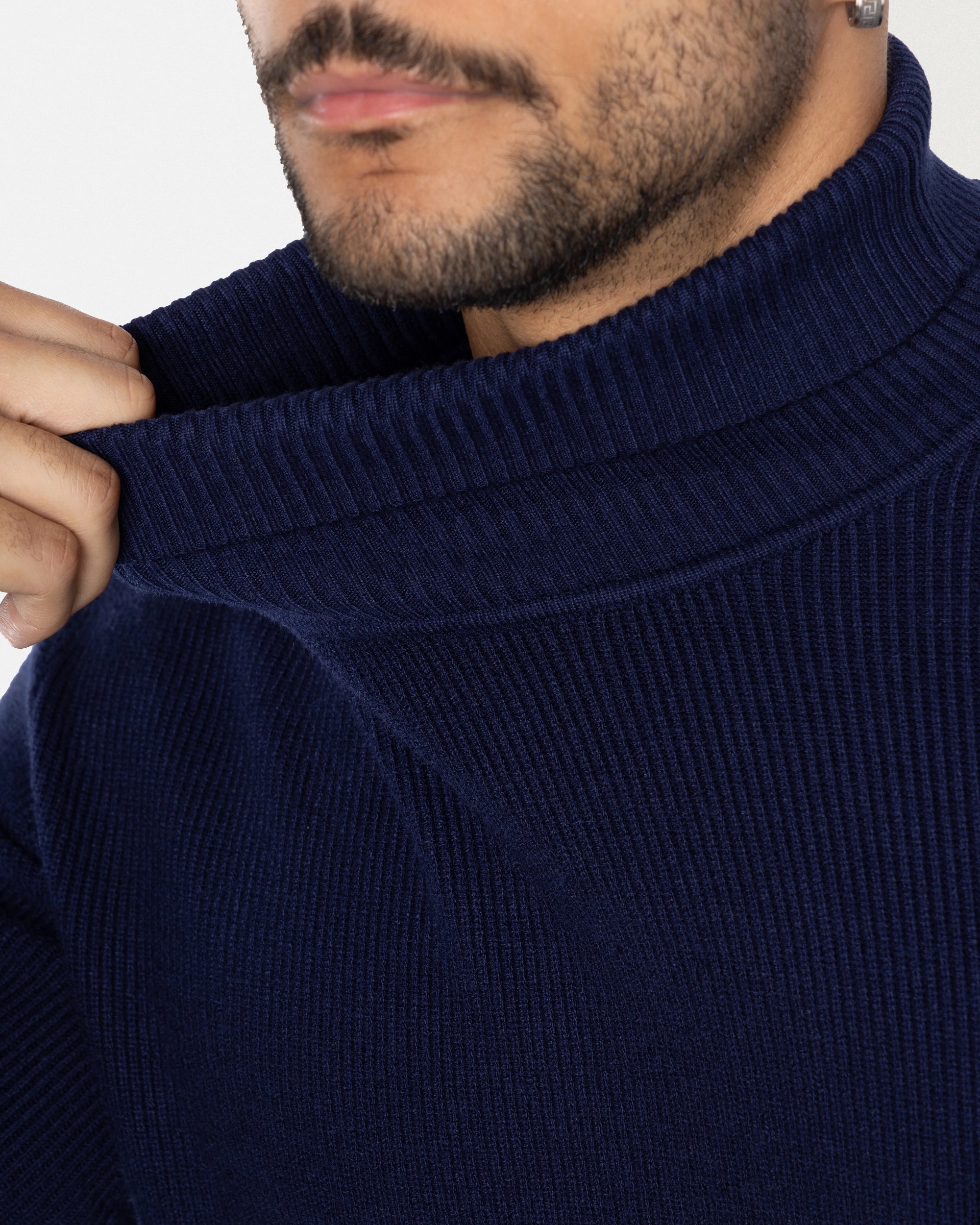 #SMW-34013 Ribbed Turtle Neck Sweater-thumbmail-63