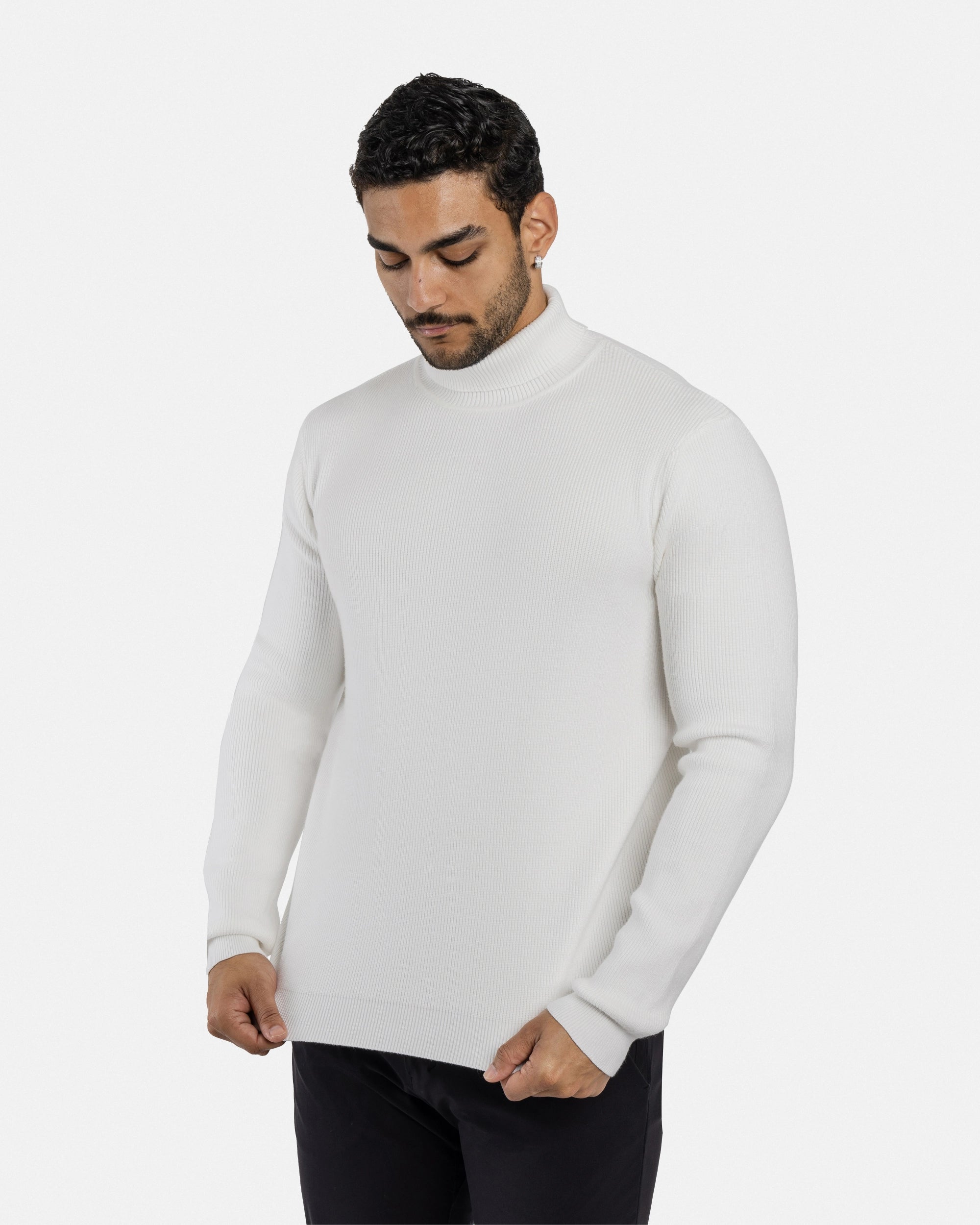 #SMW-34013 Ribbed Turtle Neck Sweater-thumbmail-67