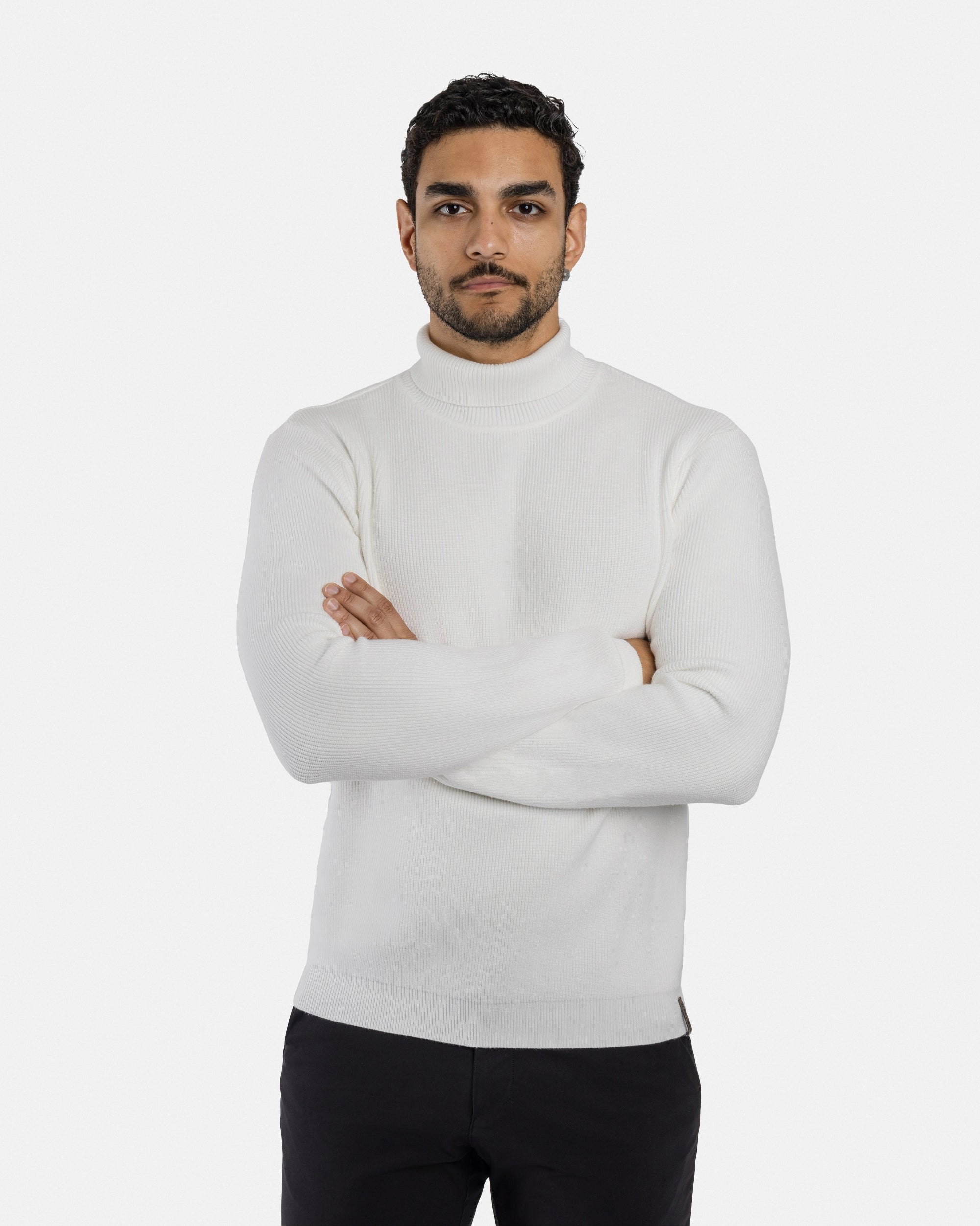 #SMW-34013 Ribbed Turtle Neck Sweater-thumbmail-68