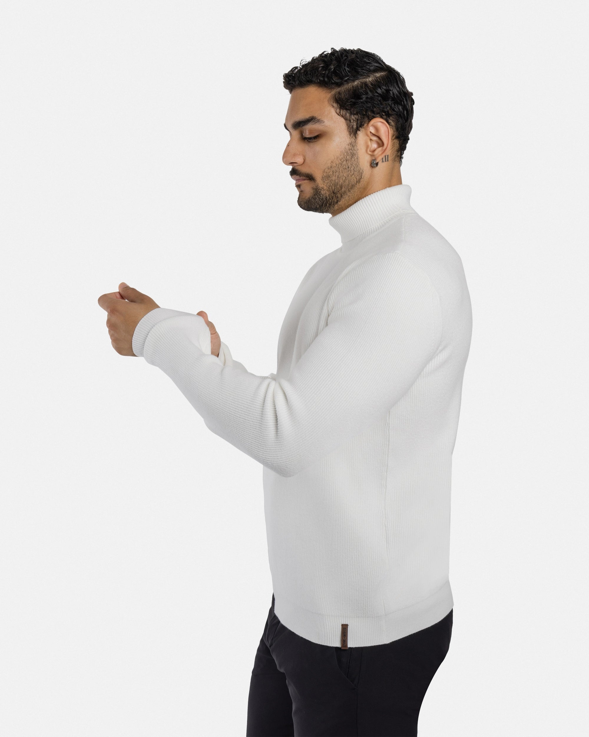 #SMW-34013 Ribbed Turtle Neck Sweater-thumbmail-69