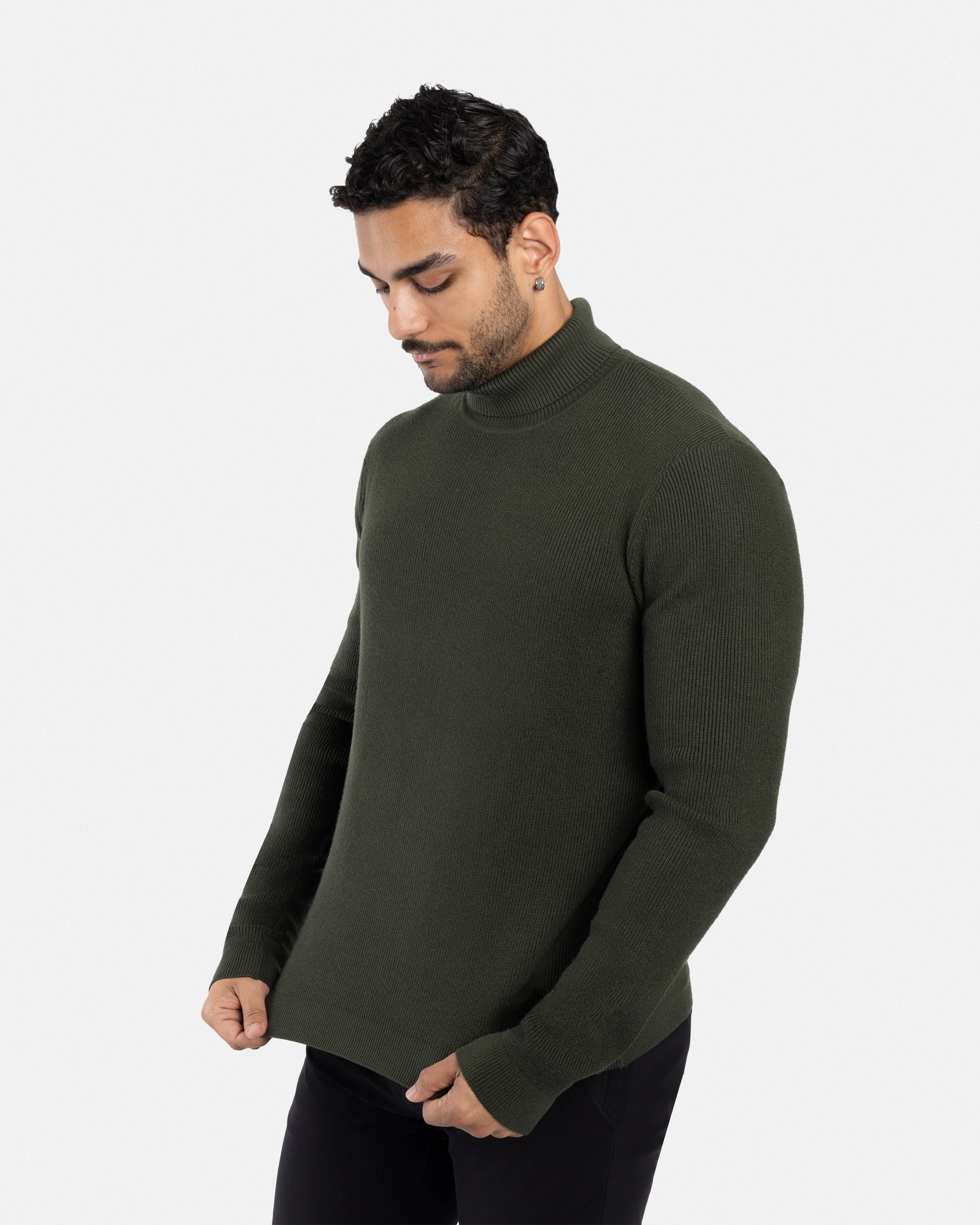 #SMW-34013 Ribbed Turtle Neck Sweater-thumbmail-76