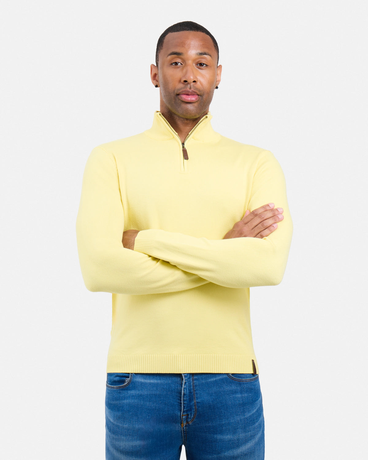 #SMW-34014 Quarter Zip Mock Neck Sweater-thumbmail-45