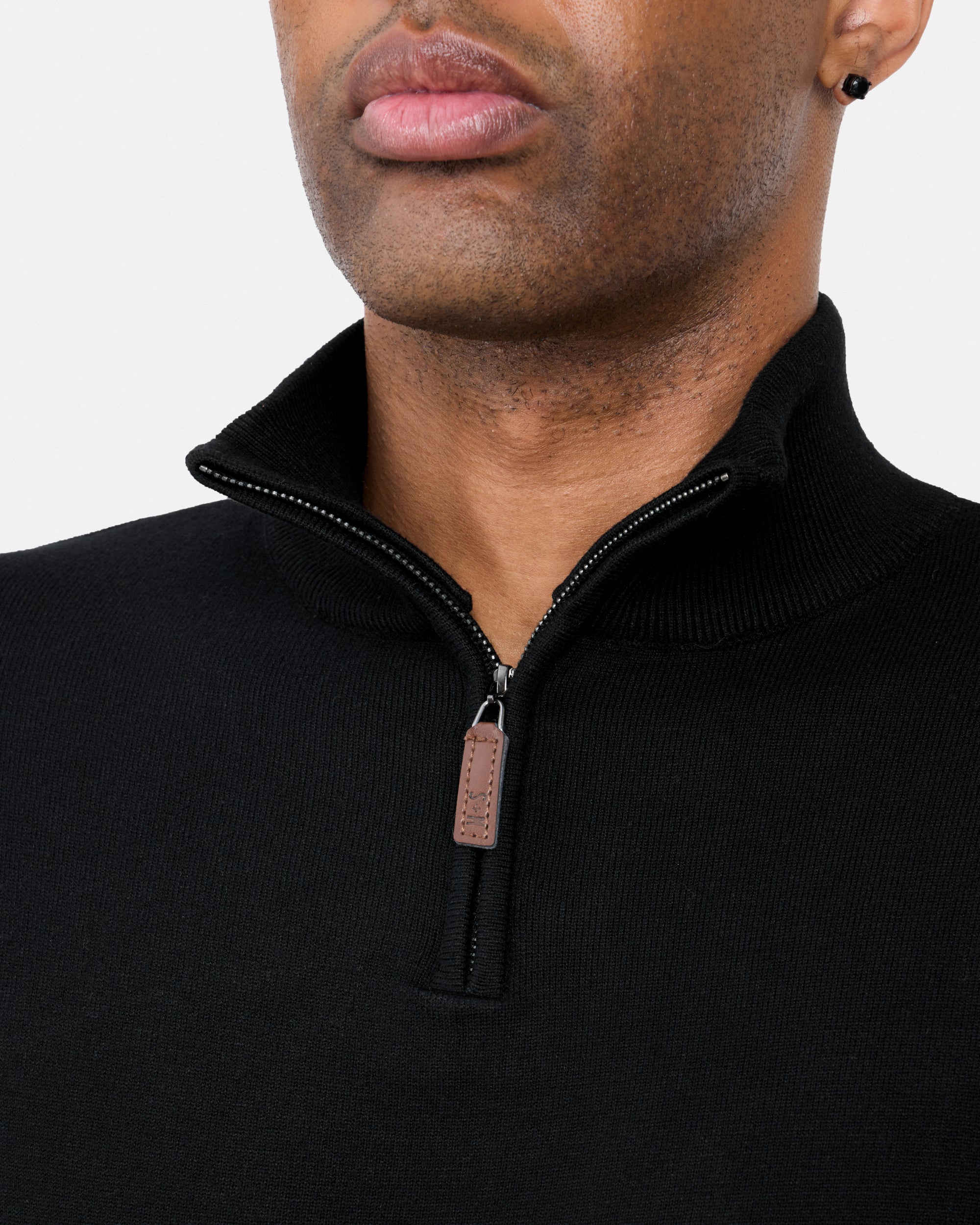 #SMW-34014 Quarter Zip Mock Neck Sweater-thumbmail-6