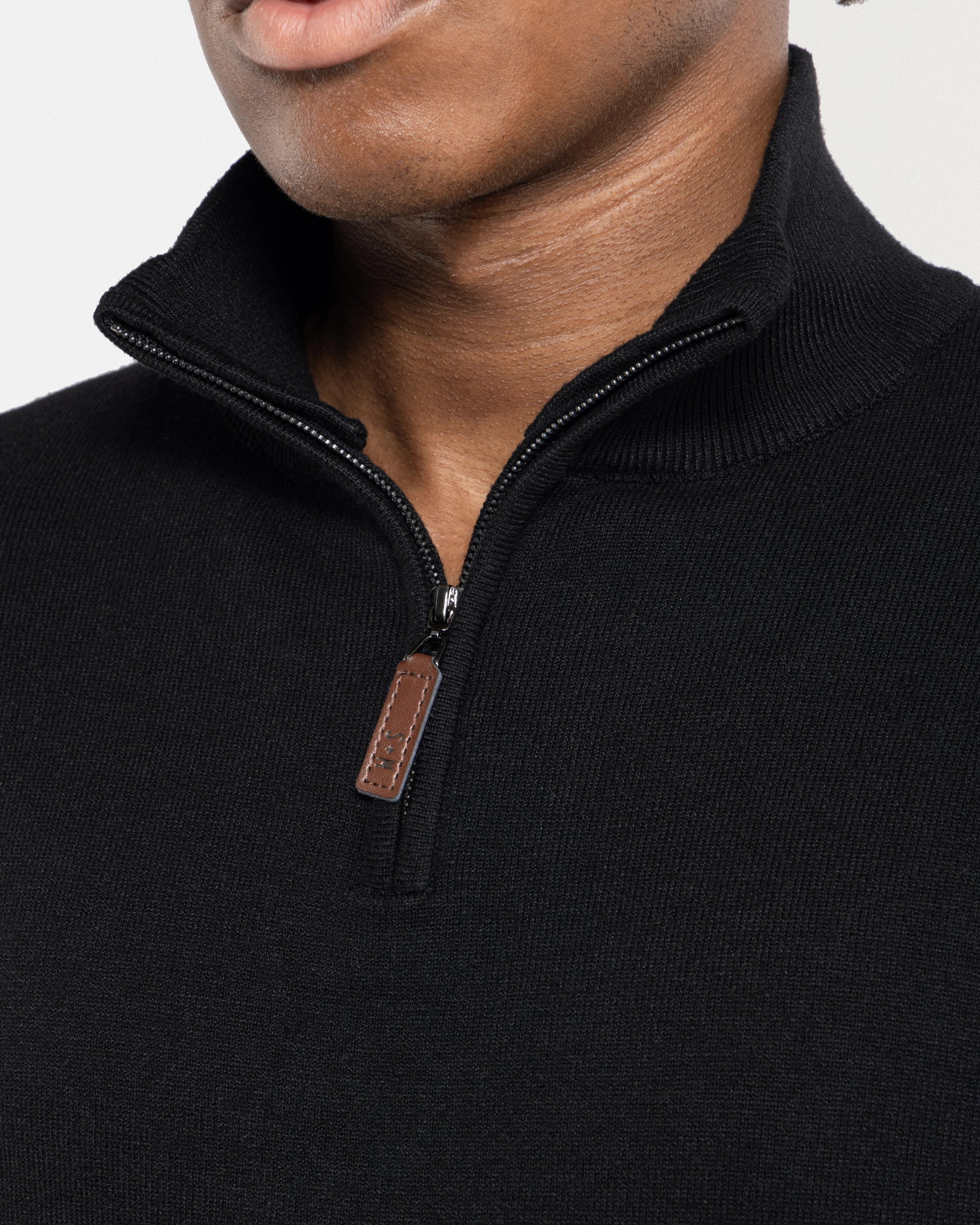#SMW-34014 Quarter Zip Mock Neck Sweater-thumbmail-7