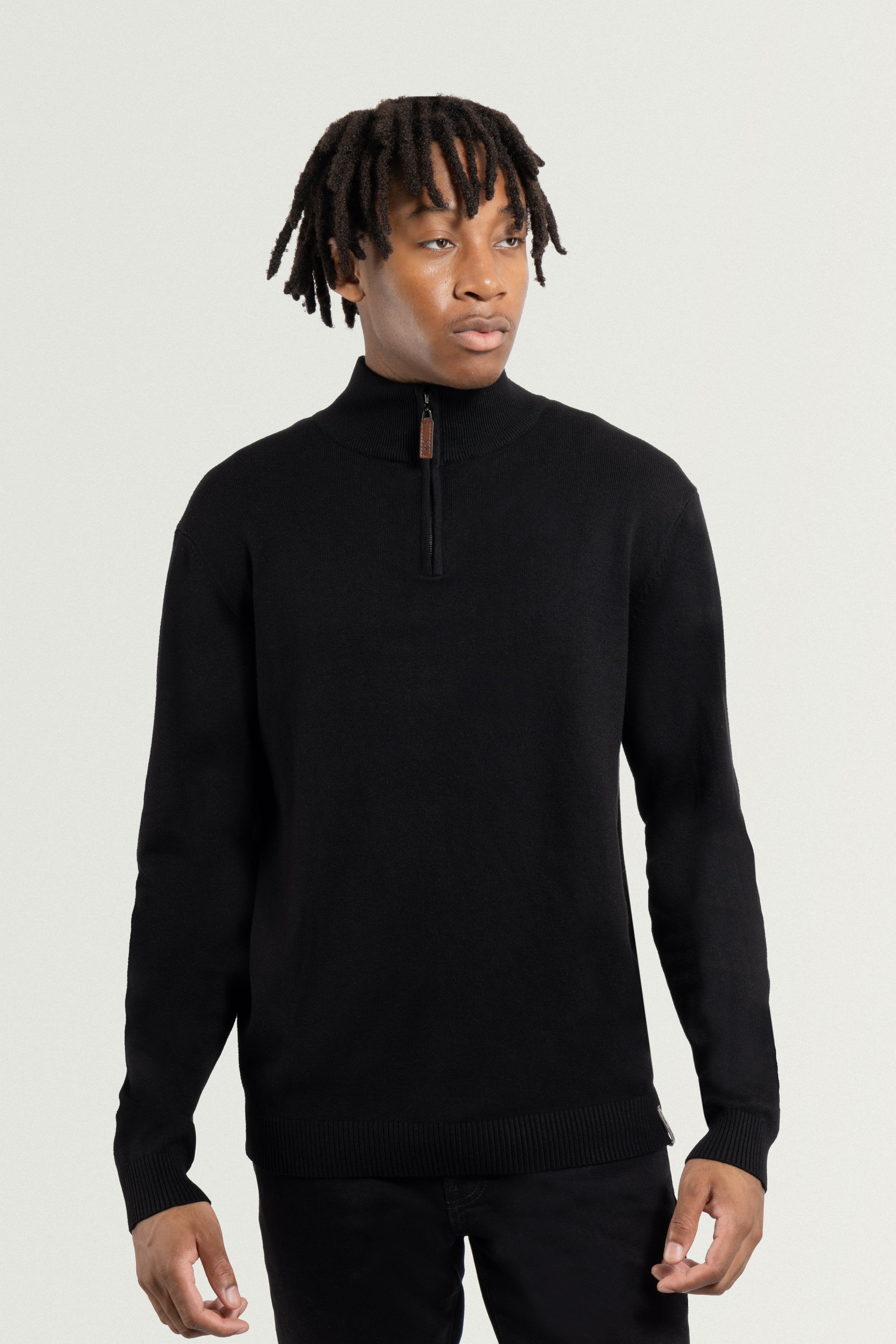 X RAY Men's Quarter Zip Mock Neck Sweater – X-RAY JEANS